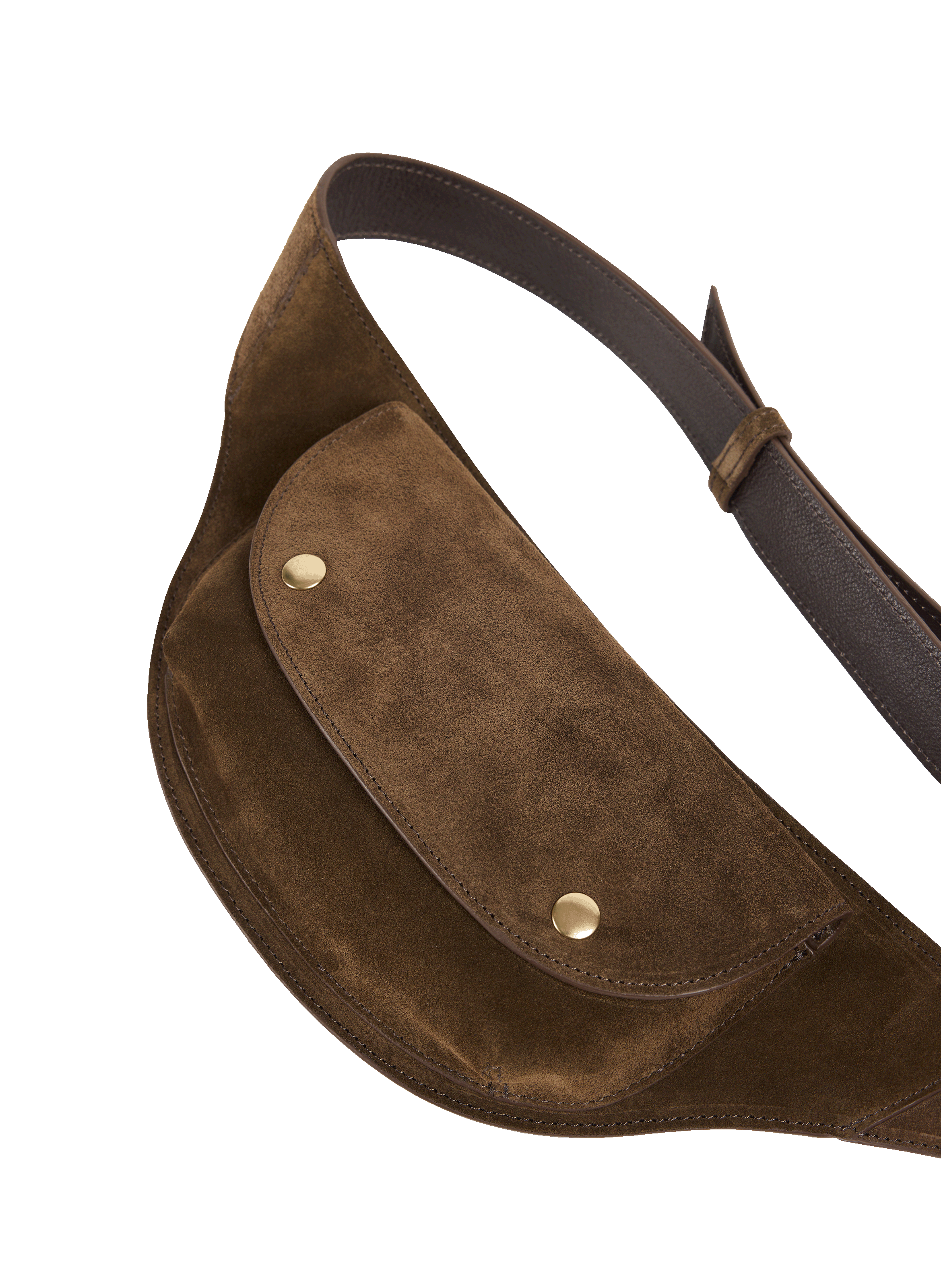 Sac ceinture Arizona en cuir suédé NAT & NIN Marron