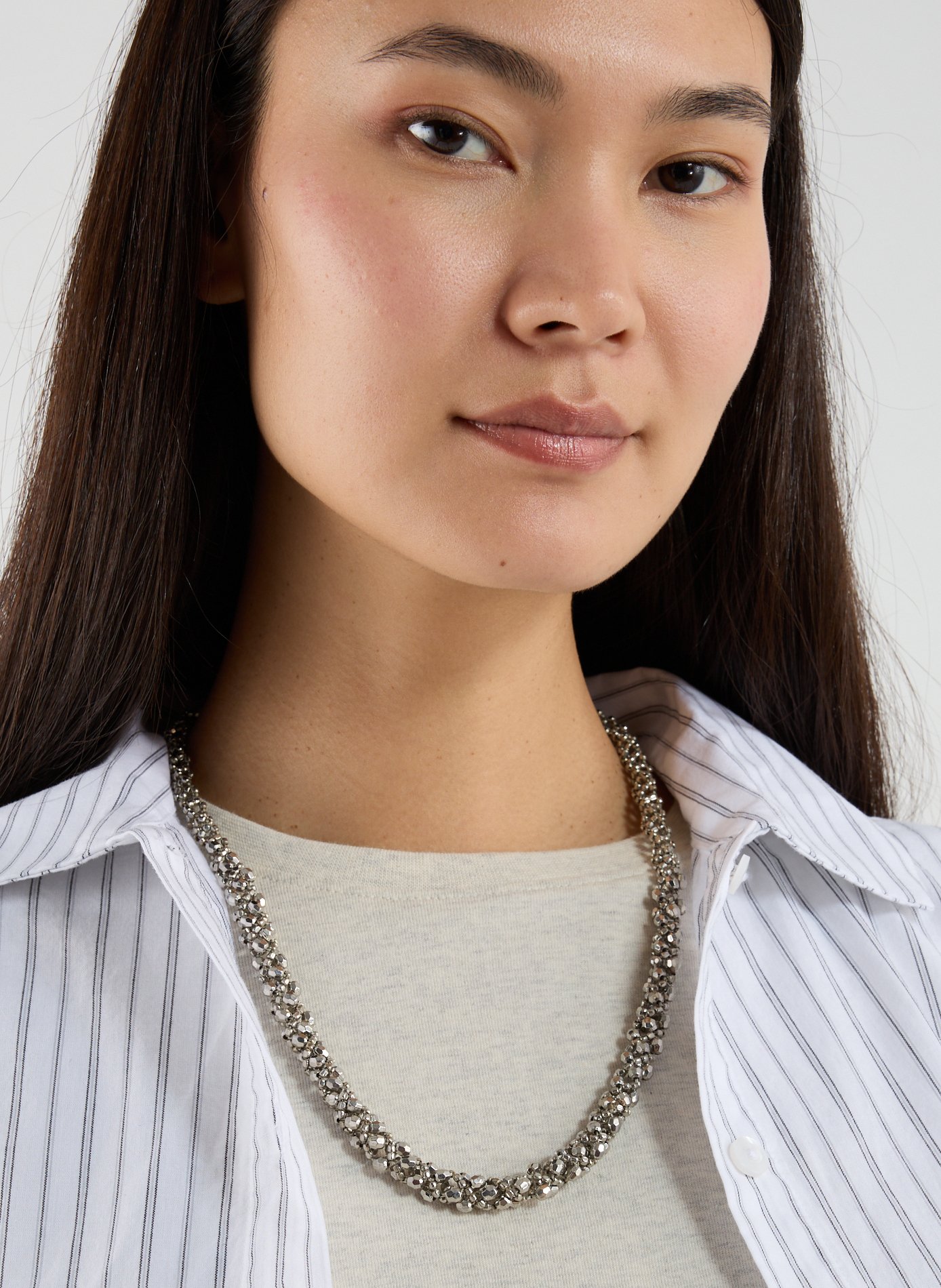 Collier tressé AU PRINTEMPS PARIS Argent