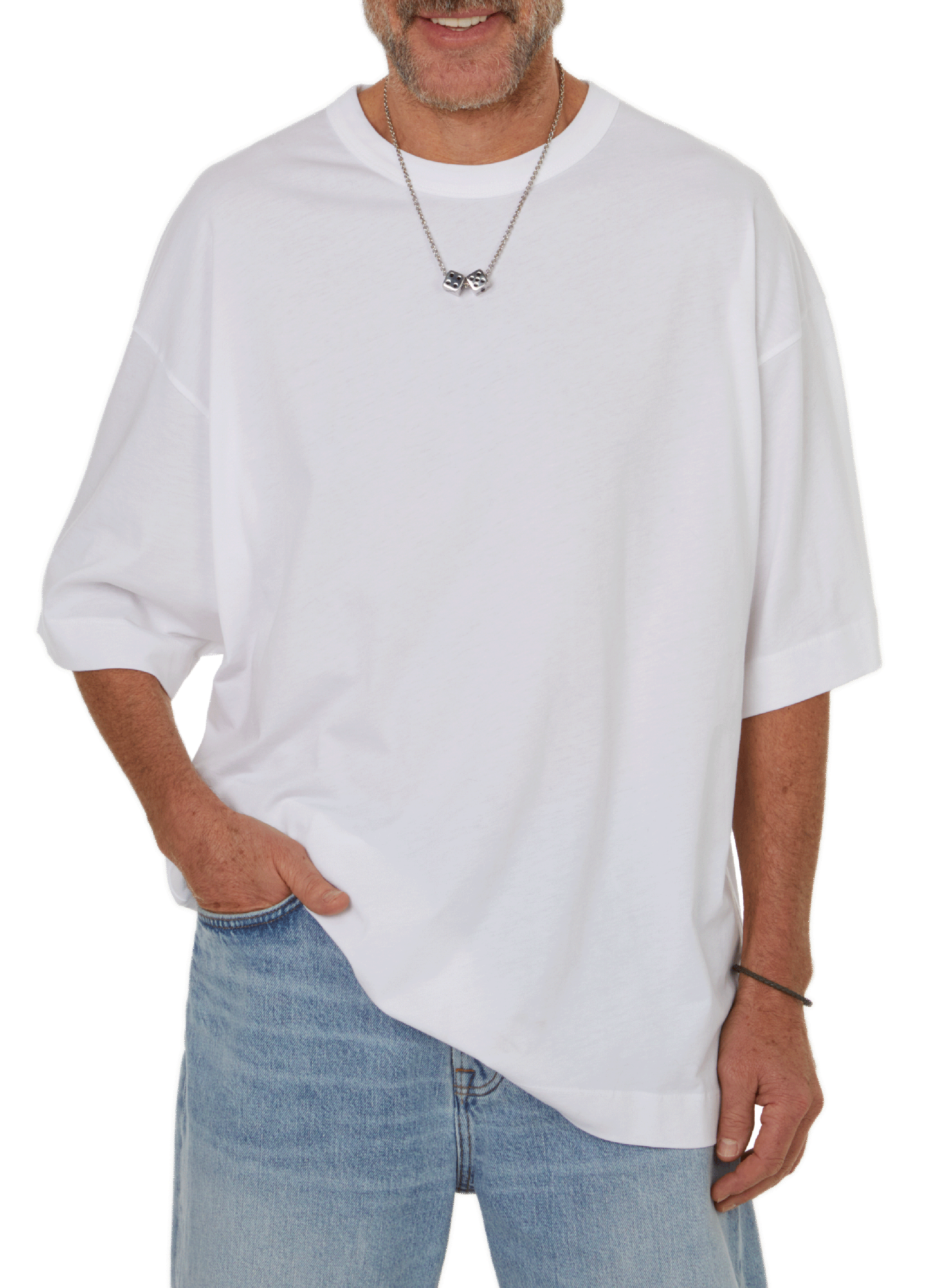 T-shirt oversize en coton DRIES VAN NOTEN Blanc