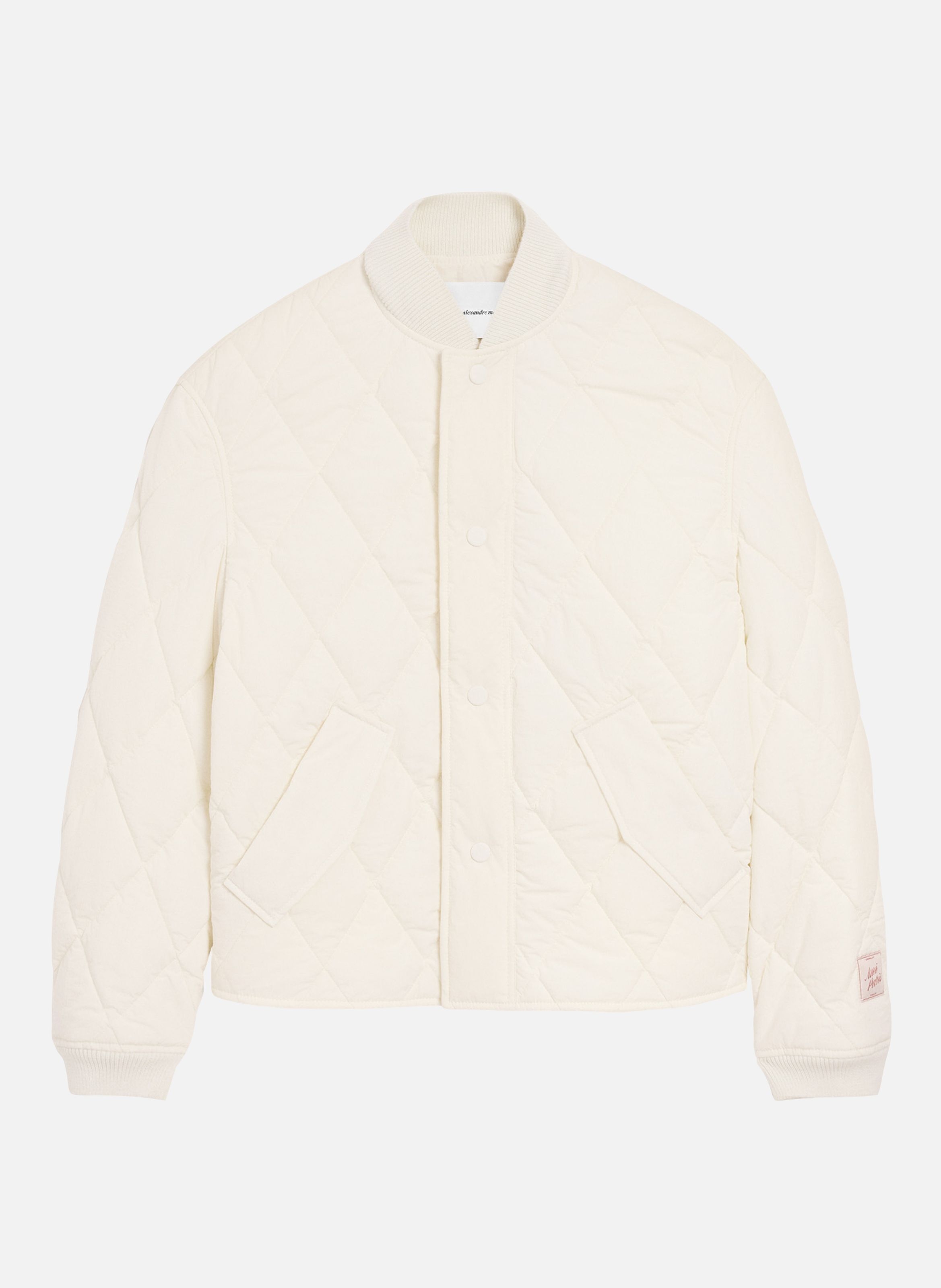 Veste rembourrée unisexe en nylon AMI PARIS Blanc