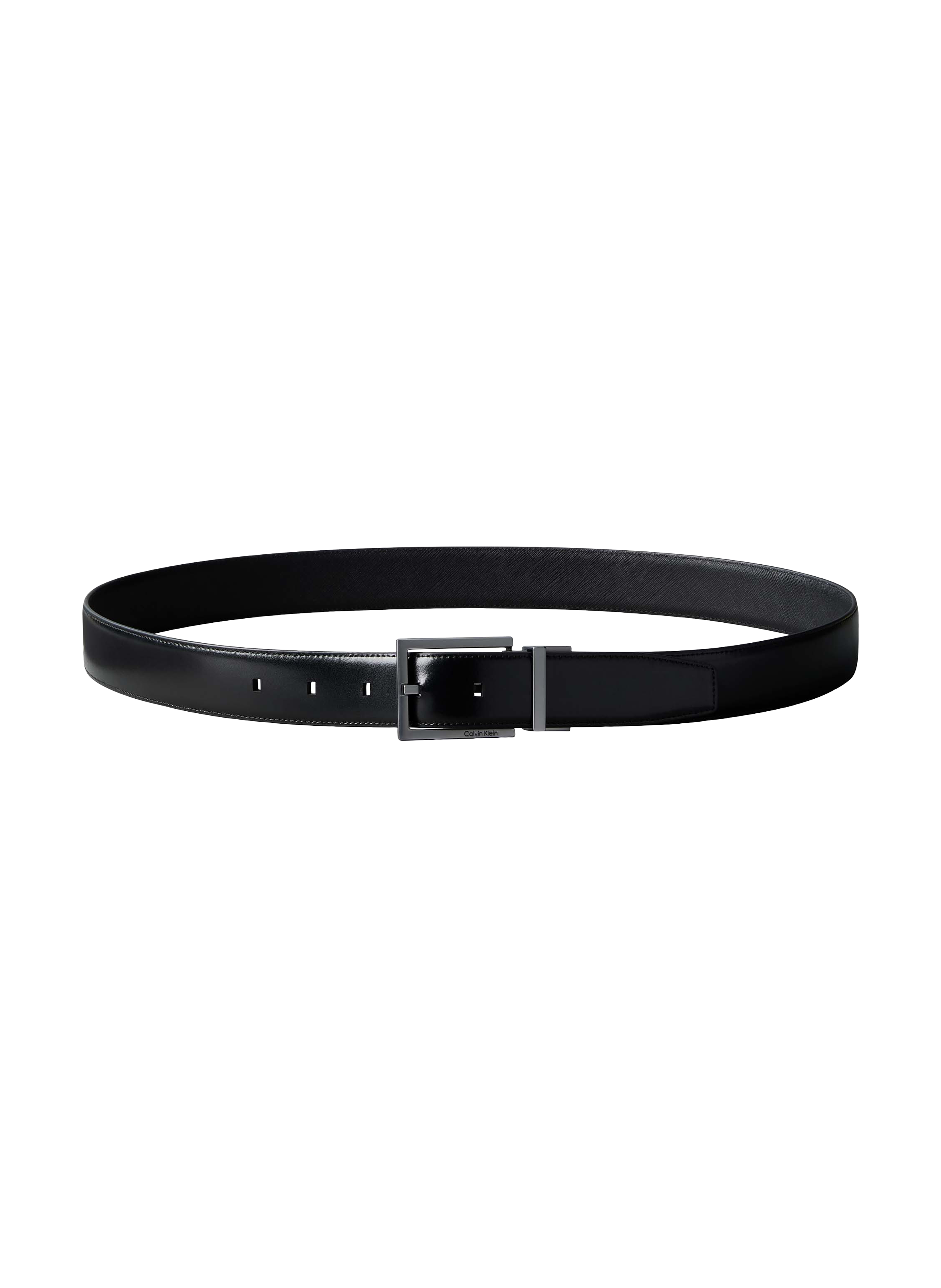 Ceinture à ardillon en cuir CALVIN KLEIN Noir