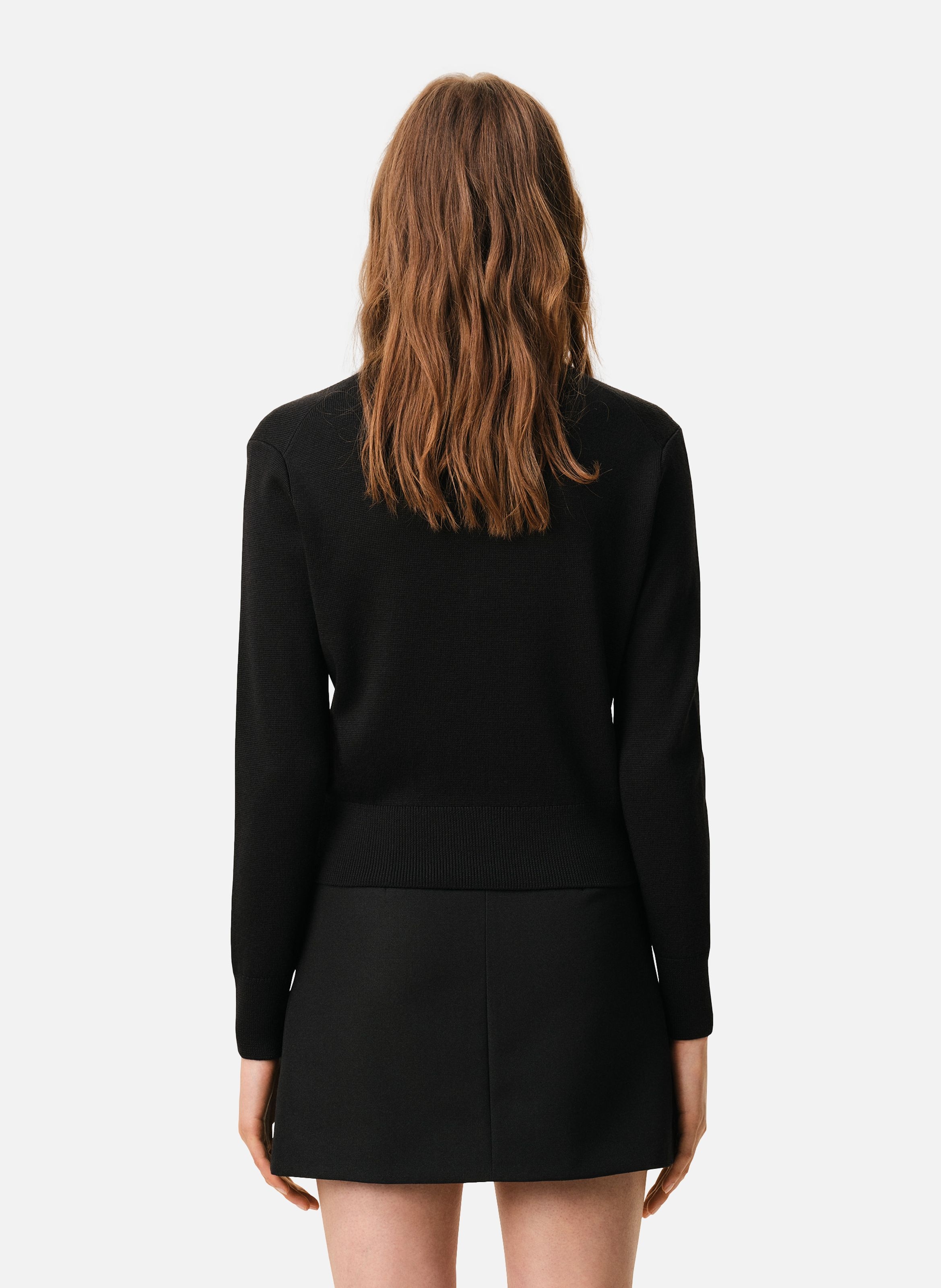 Cardigan Ami De Coeur En Laine AMI PARIS Noir