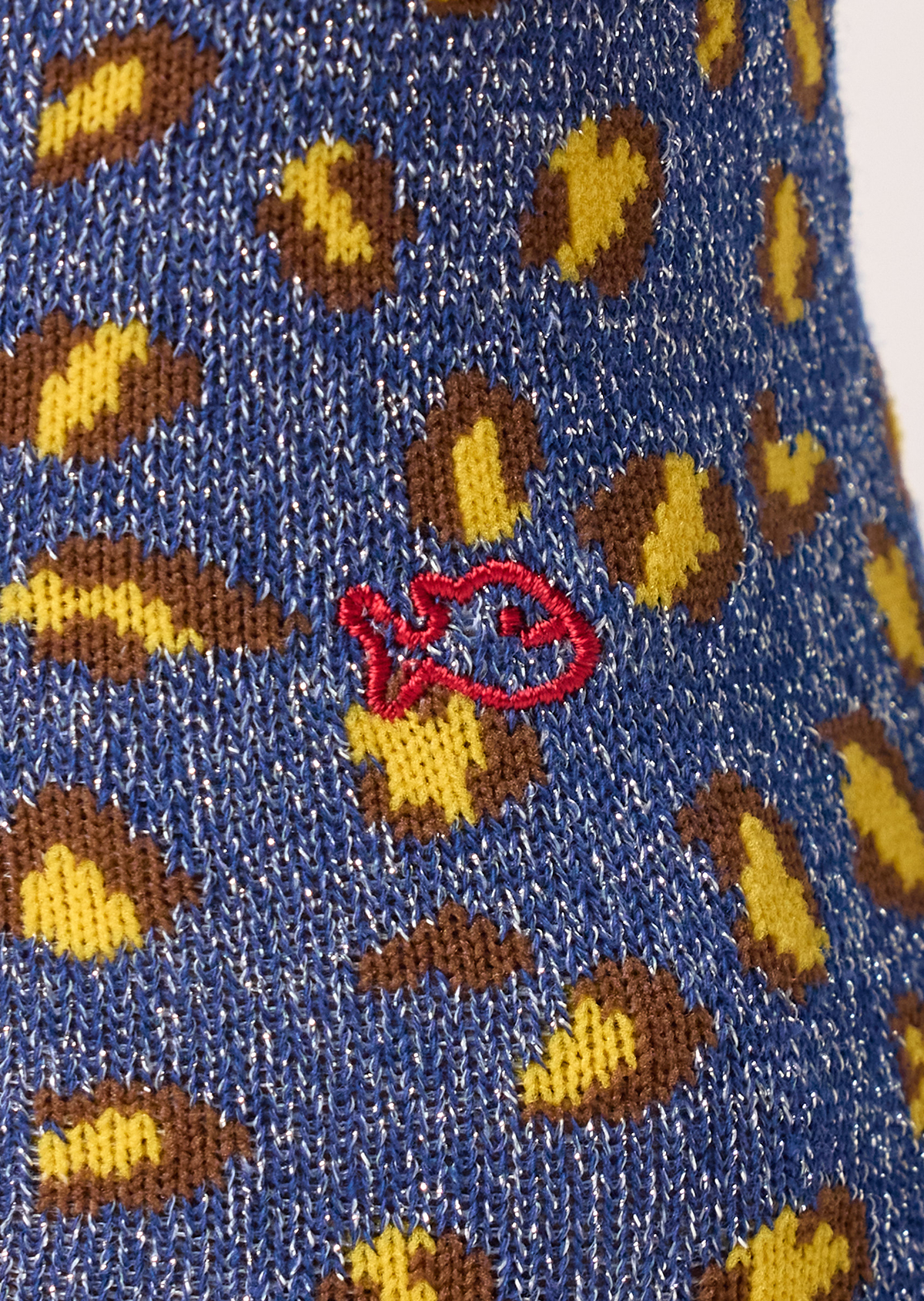 Chaussettes en coton peigné léopard BILLYBELT Bleu