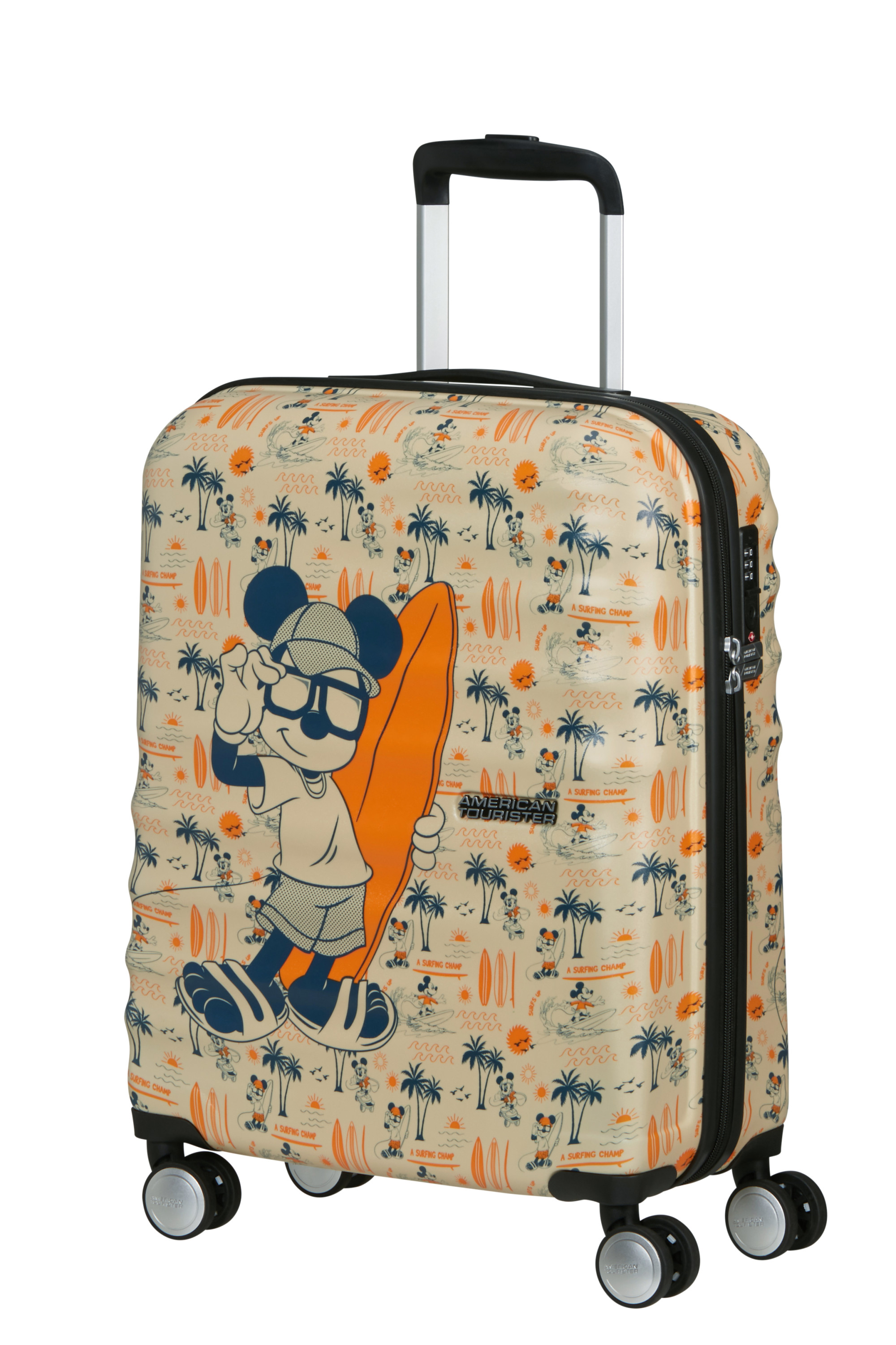 Wavebreaker disney valise 4 roues taille s AMERICAN TOURISTER Multicolore