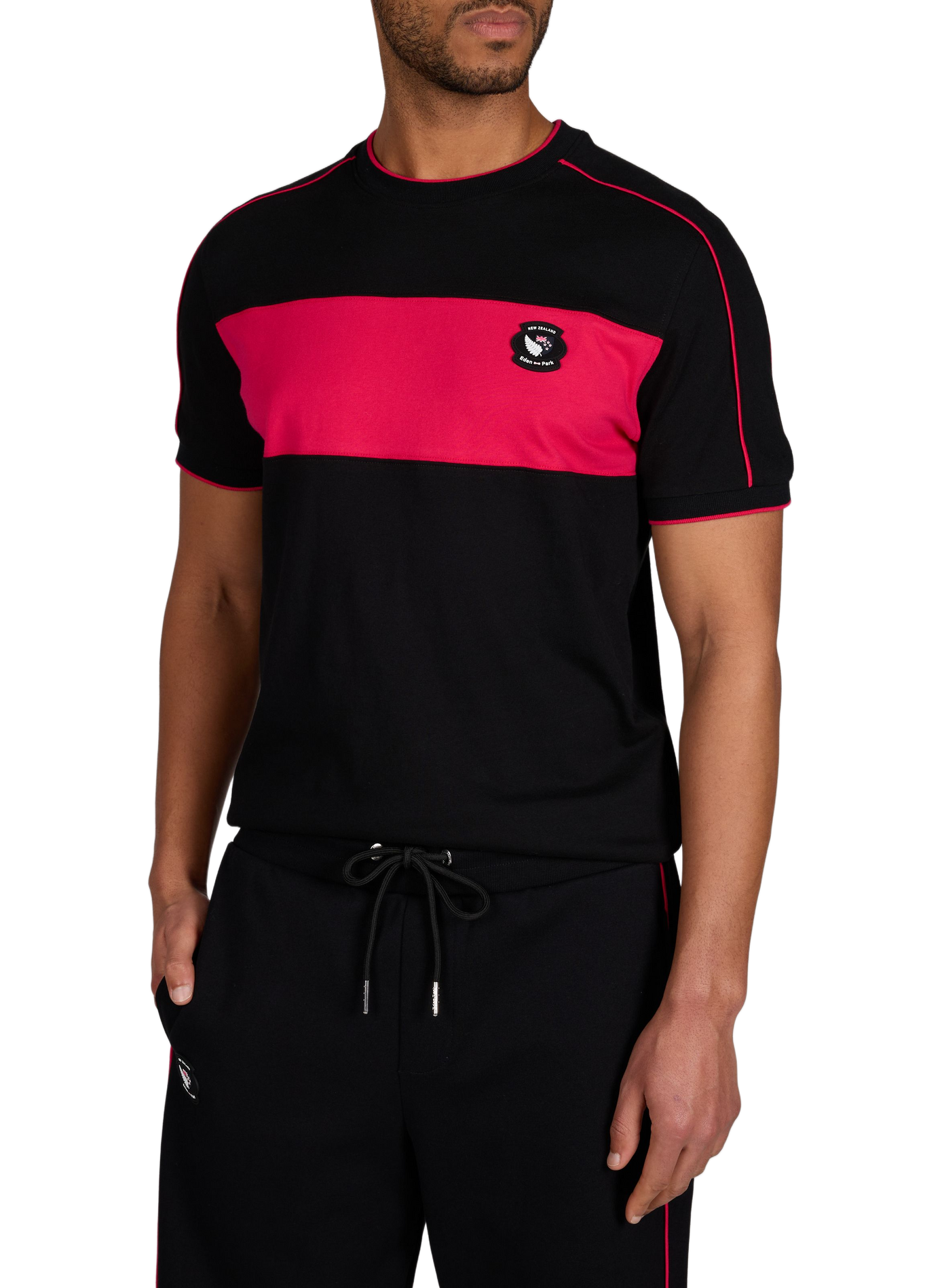 New Zealand short-sleeve cotton T-shirt EDEN PARK Black