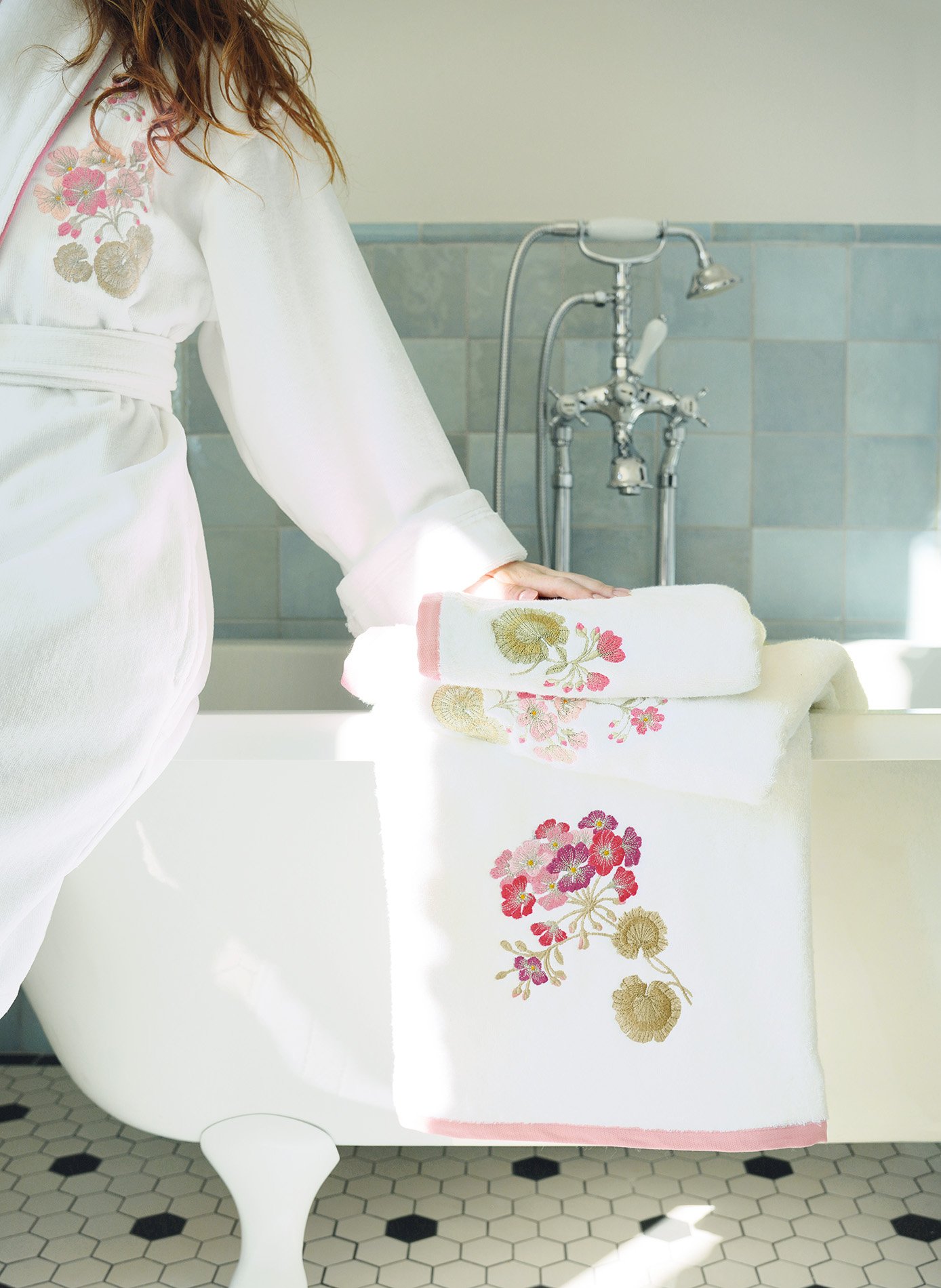 Peignoir flanerie ANNE DE SOLENE Blanc