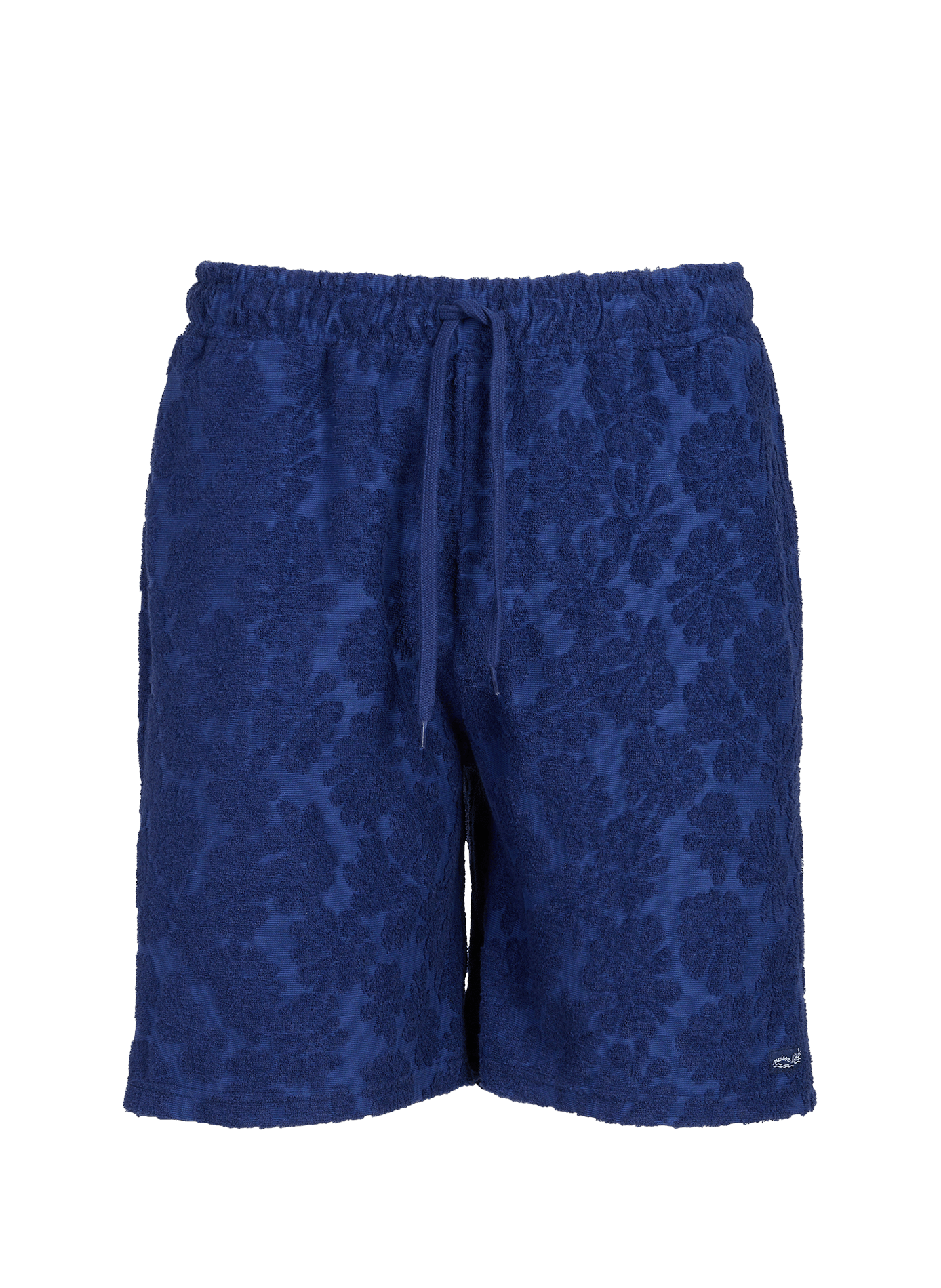 Floral cotton blend shorts MAISON LABICHE Blue