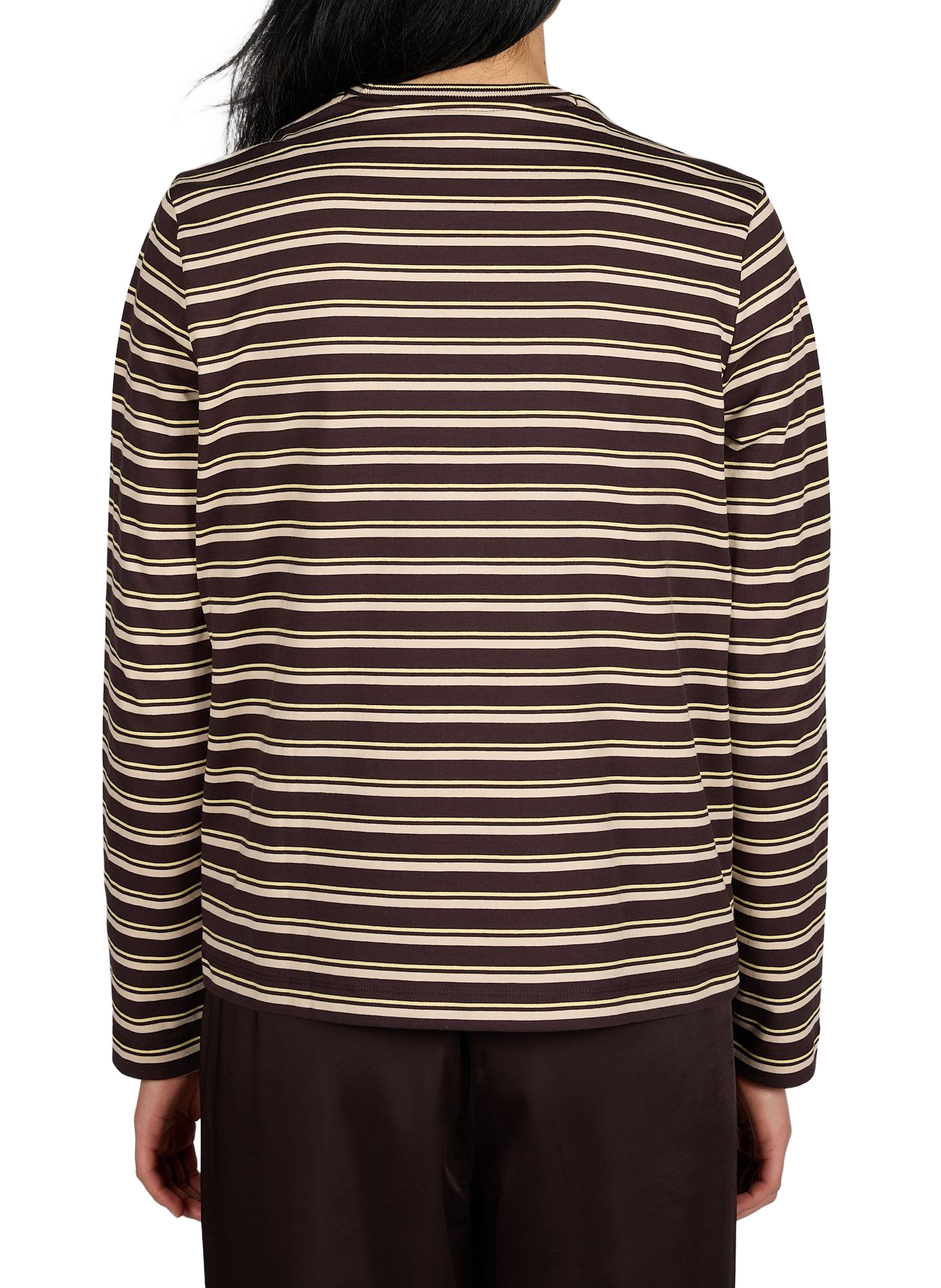 T-shirt manches longues à rayures LACOSTE Multicolore