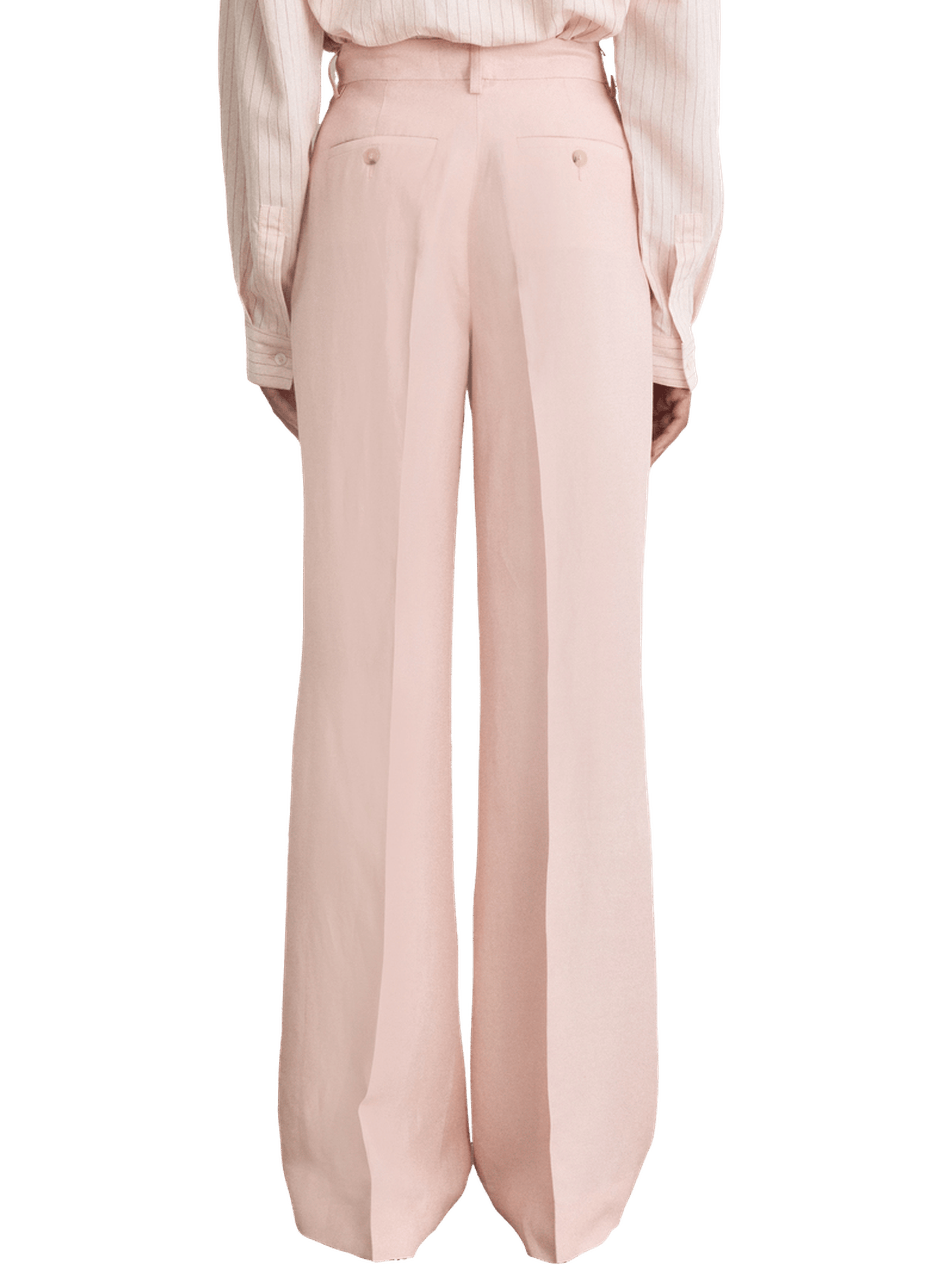Pantalon large en lin mélangé - betty PABLO Beige