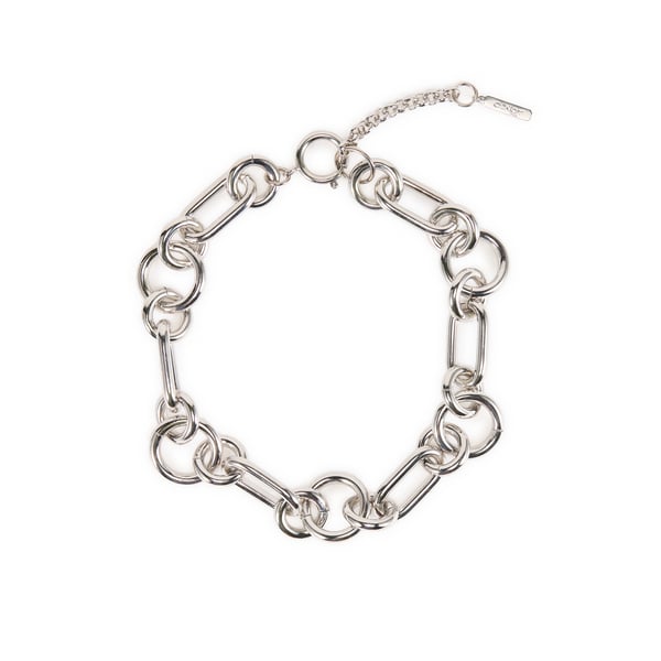Collier choker Troy à maillons ronds et ovales Collier choker Troy à maillons ronds et ovales