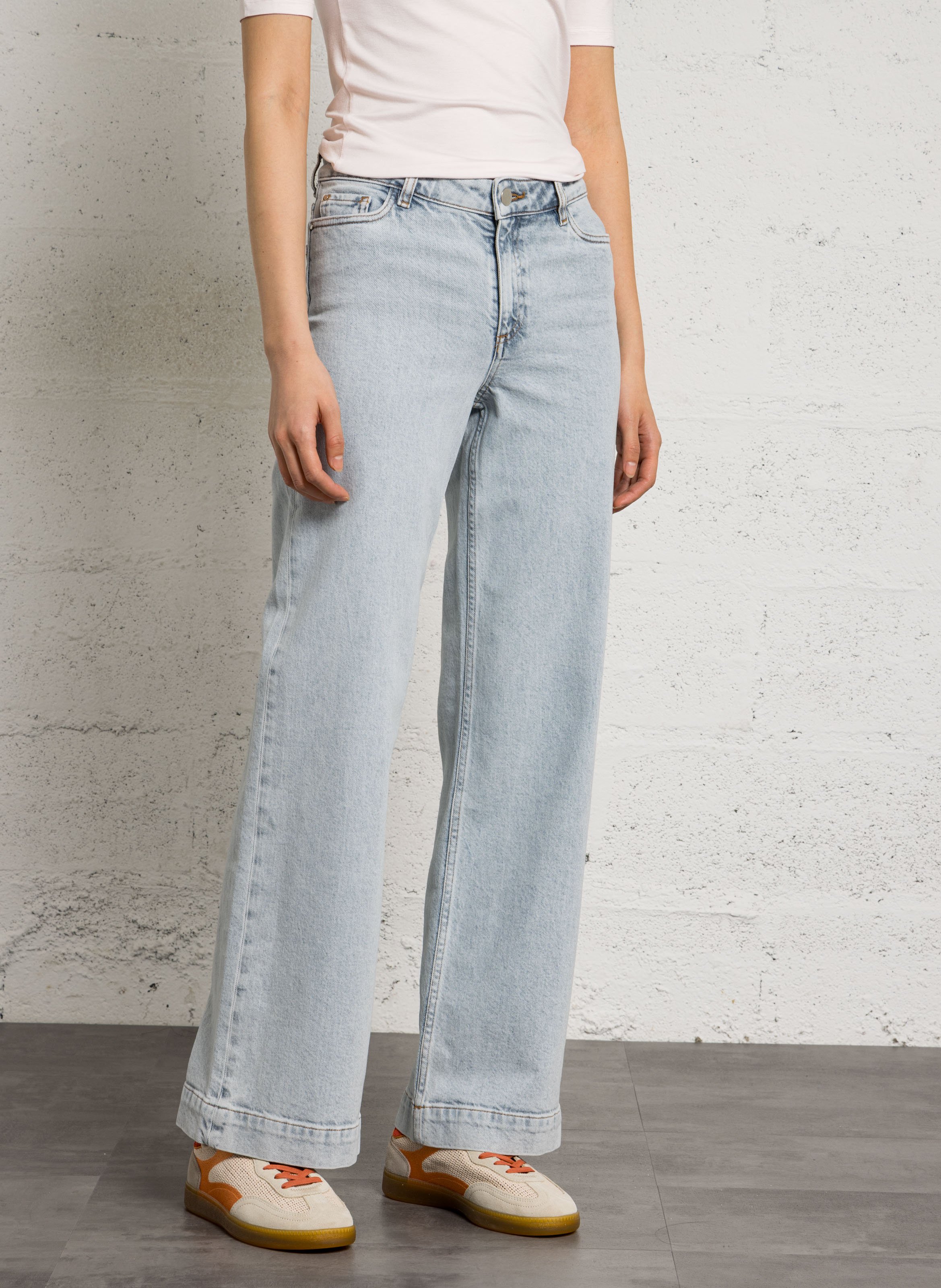 Jean large en coton mélangé lisa MAISON 123 Bleu