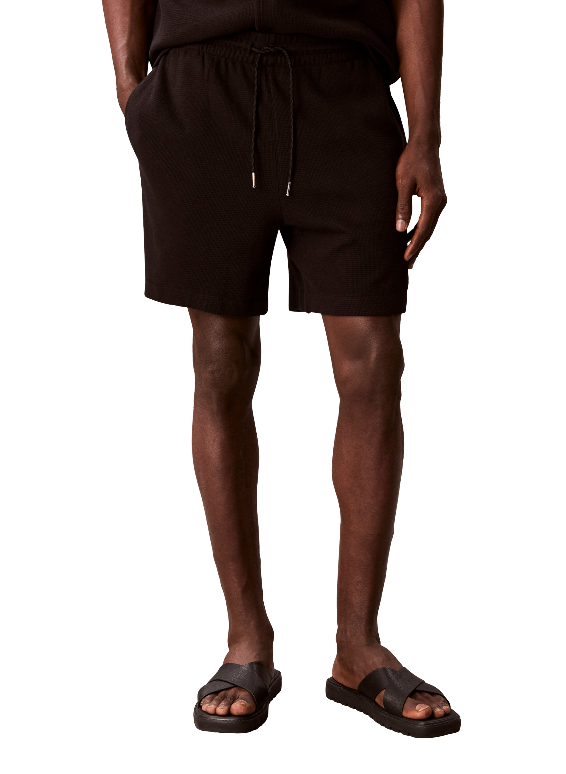 Short à taille élastique CALVIN KLEIN Noir