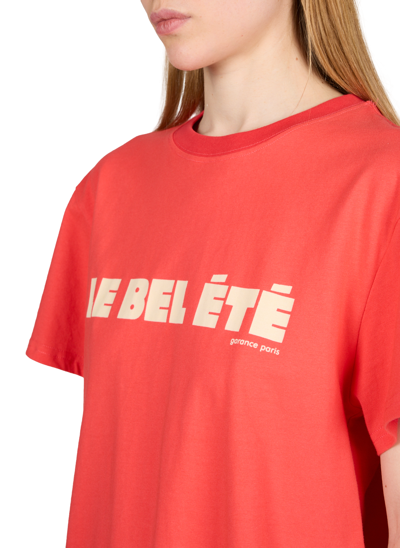 Beautiful Summer cotton T-shirt GARANCE Red