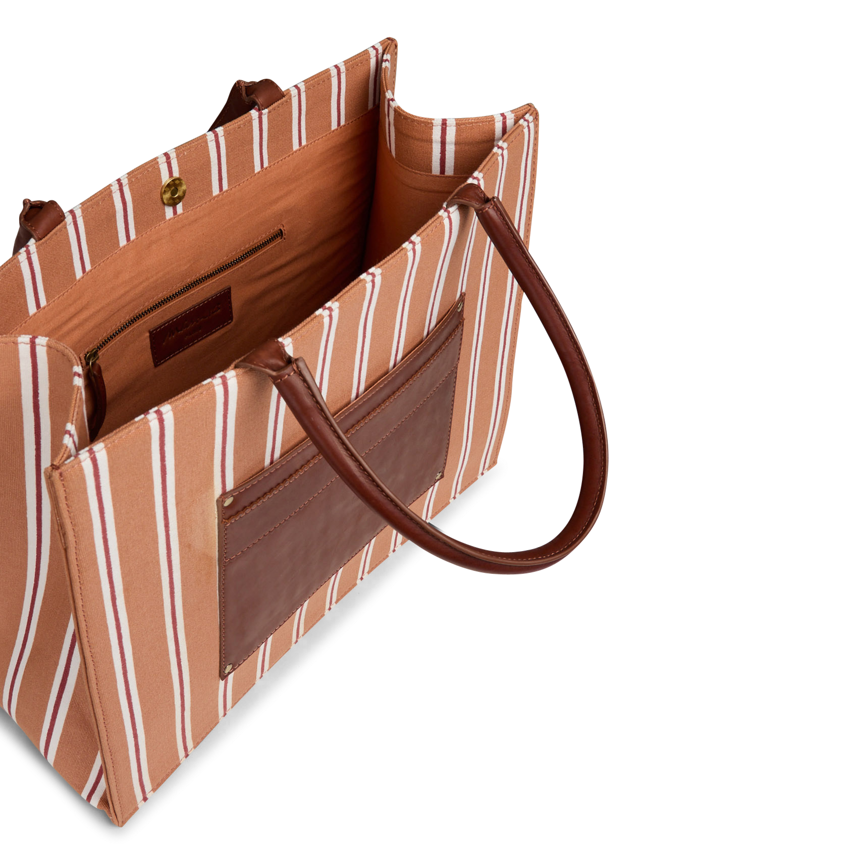 Sac cabas en coton matt MAISON 123 Rouge