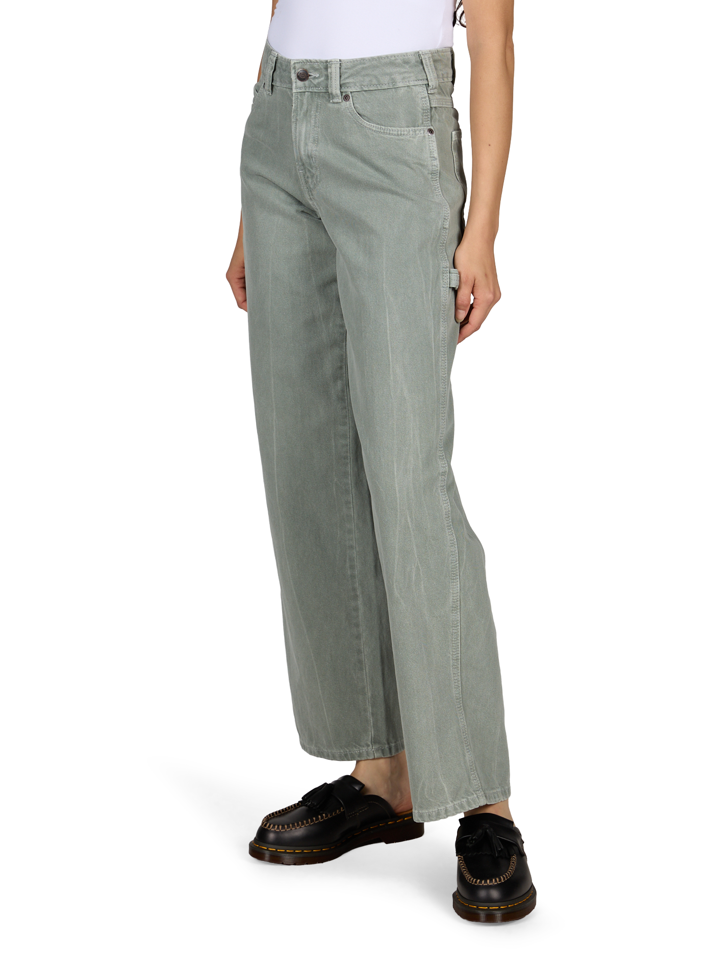 Rechte cargobroek van katoen DICKIES Blauw
