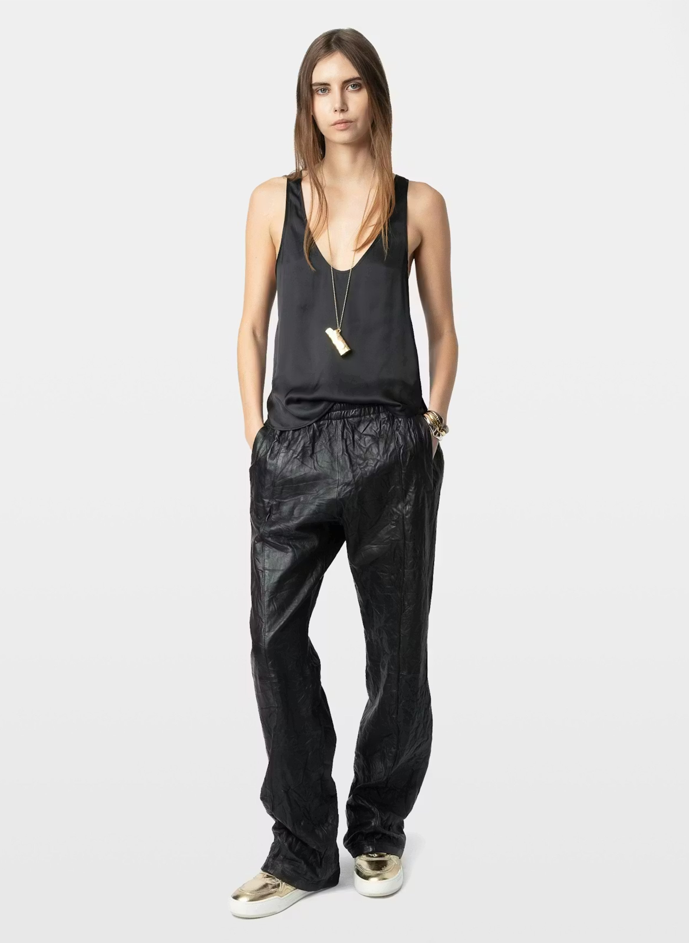 Rechte top met ronde hals Tarys ZADIG&VOLTAIRE Zwart