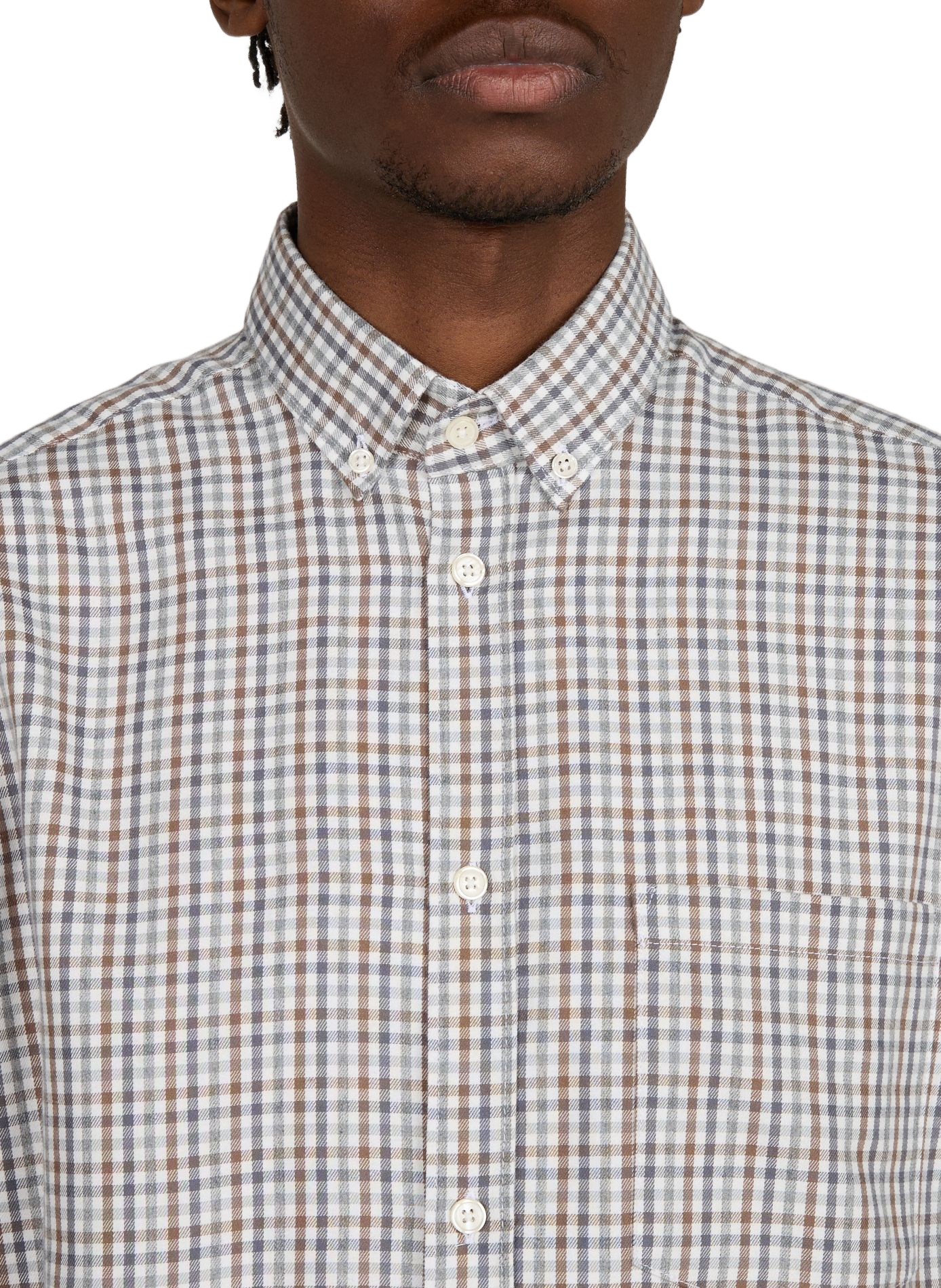 Straight cotton shirt | Beige AU PRINTEMPS PARIS Men