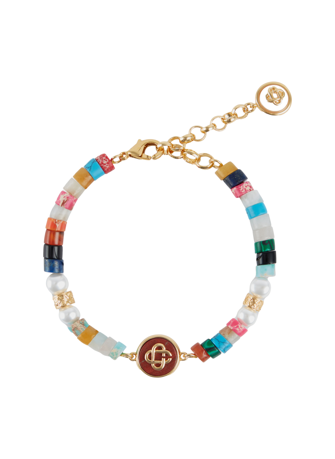 Armband met parels en logo CASABLANCA PARIS Veelkleurig
