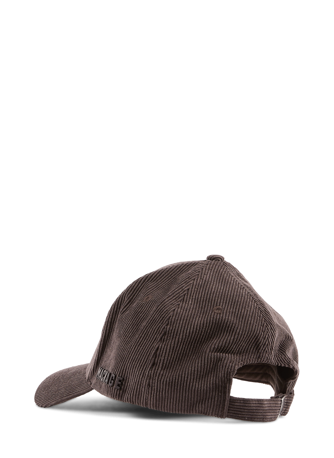 Casquette côtelée à logo métallisé MACKAGE Marron