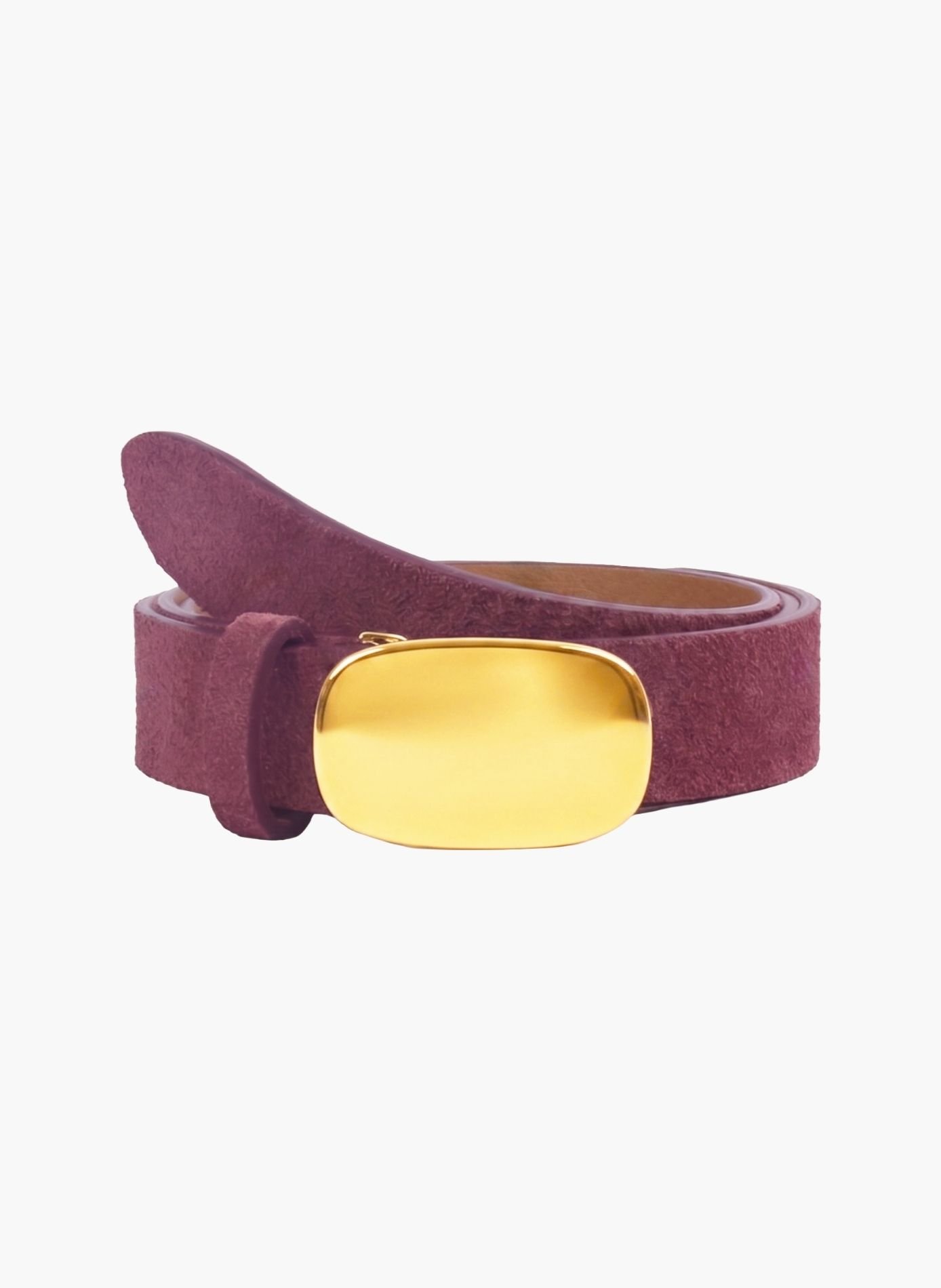 Ceinture gaïa cuir daim JULES & JENN Rouge