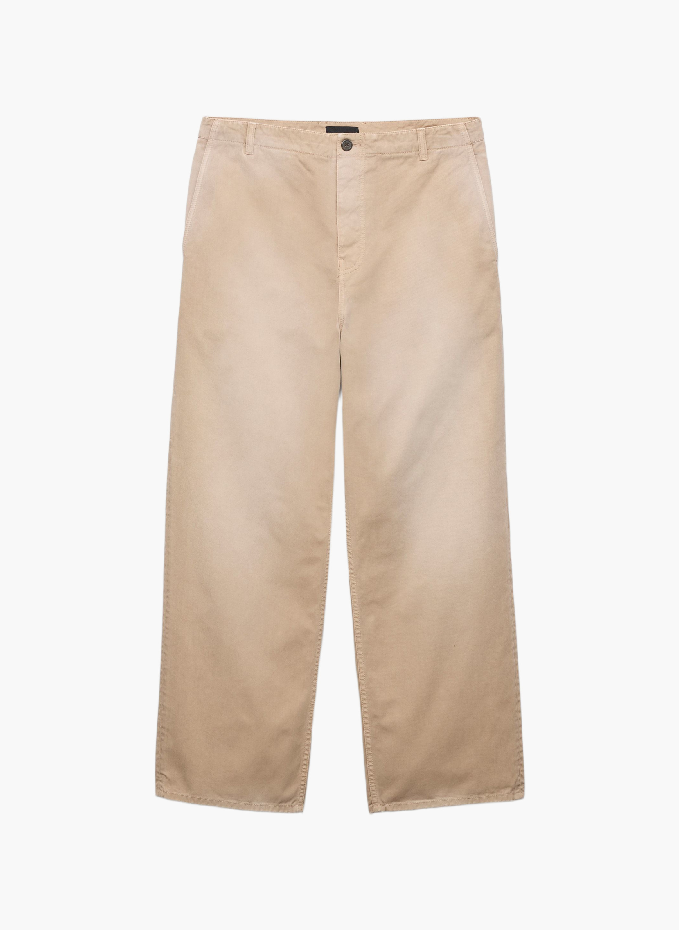 Pantalon en gabardine PRADA Beige