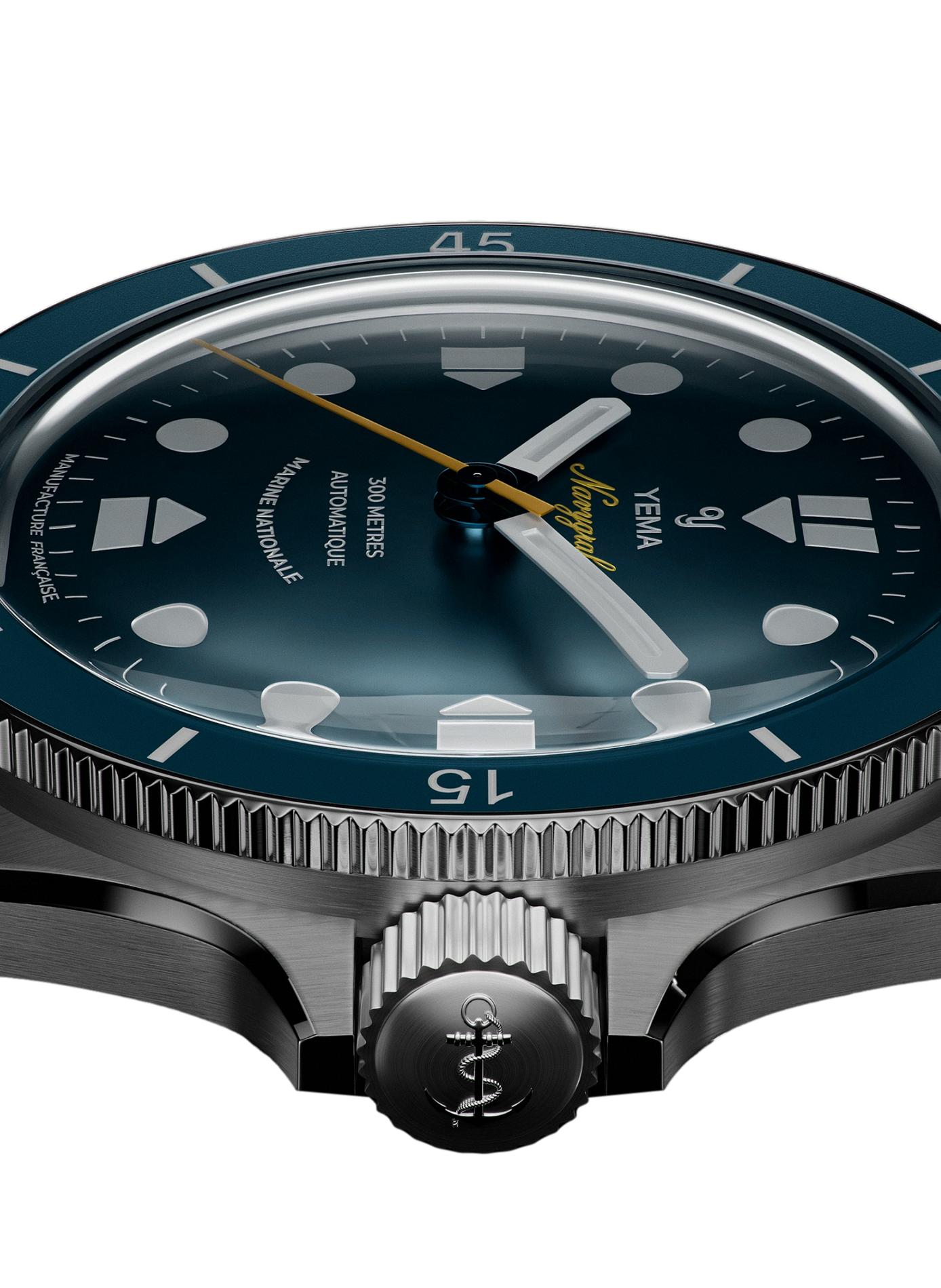 Montre automatique Navygraf Marine Nationale CMM.10 en acier inoxydable YEMA Bleu