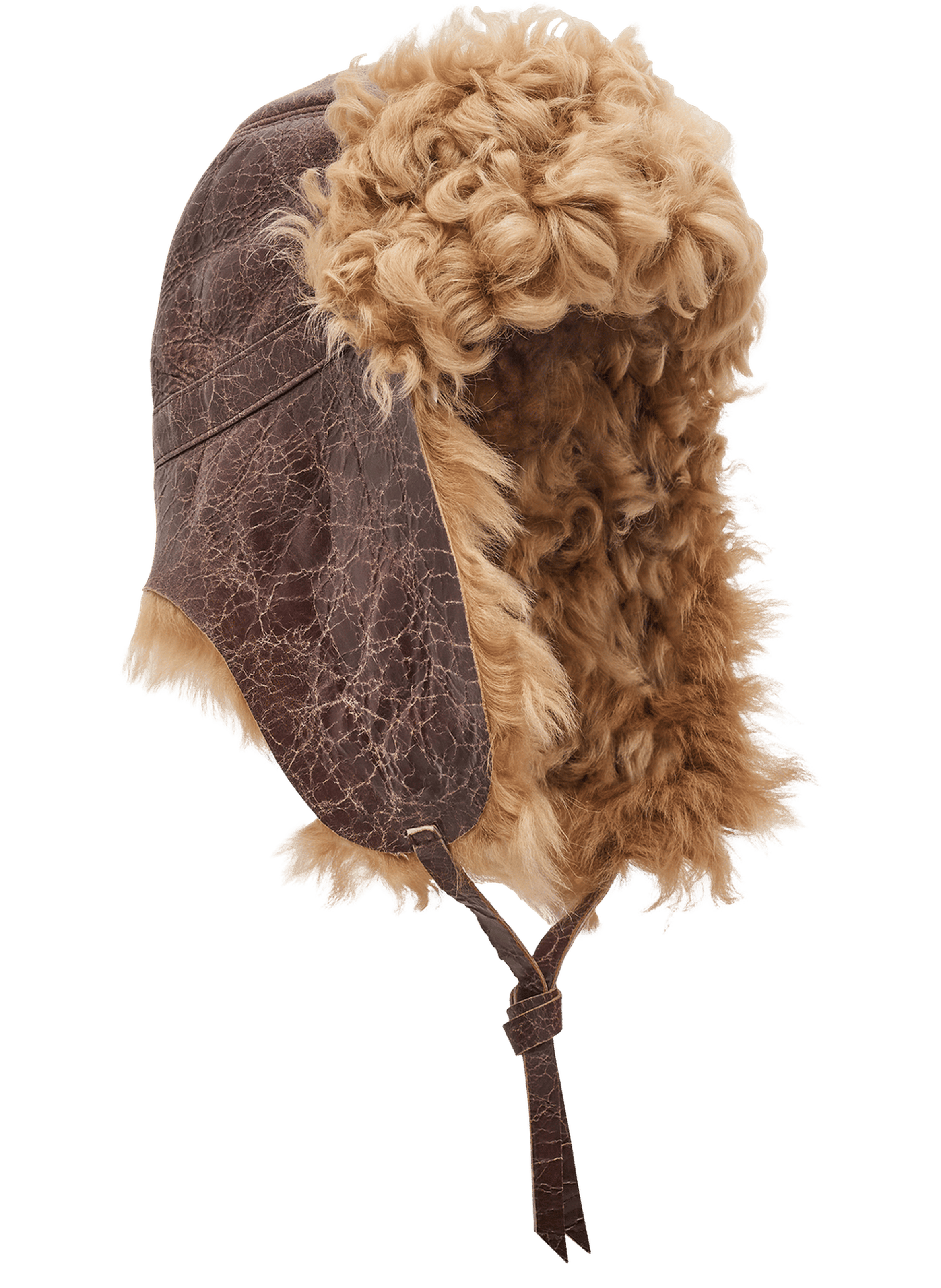 Chapka en cuir et laine - deedee GERARD DAREL Marron