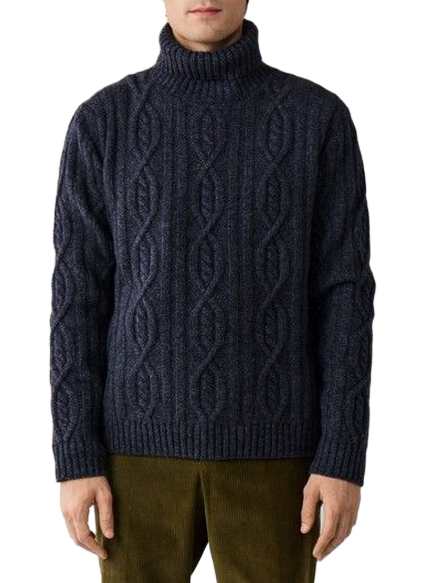 Wool high-neck jumper FACONNABLE Blue