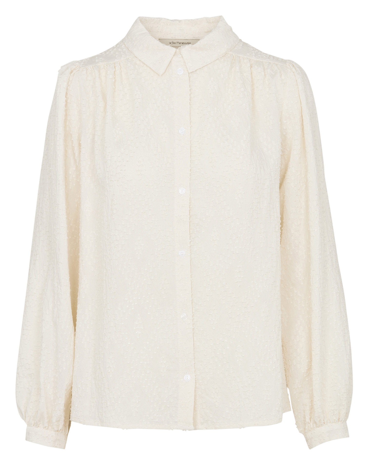 Recht shirt met lange mouwen LA FEE MARABOUTEE Wit