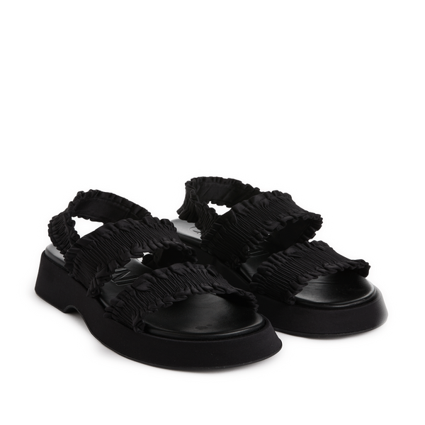 Ganni Platform Sandals In Black