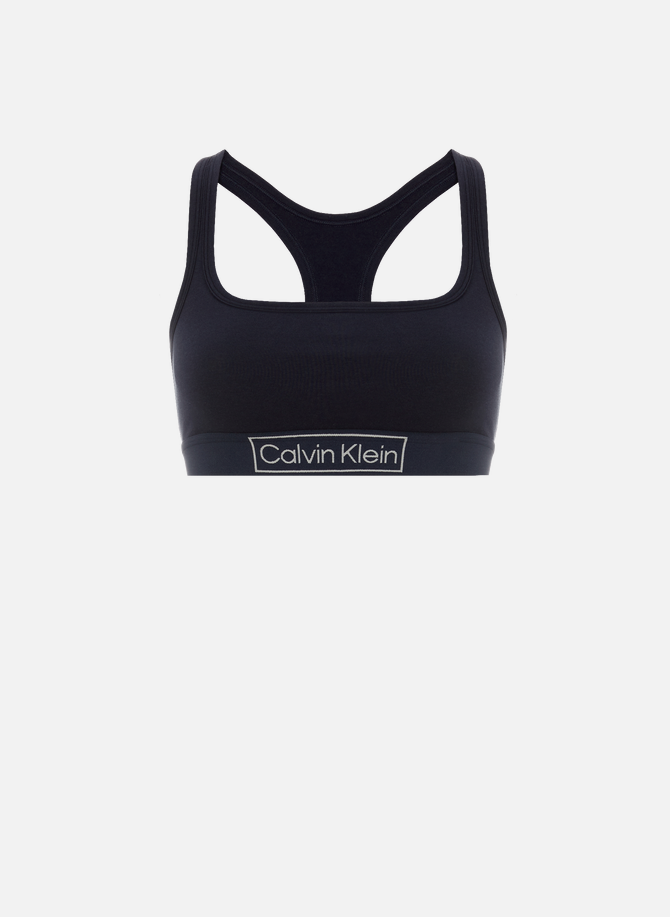 Cotton and stretch recycled cotton bra top CALVIN KLEIN