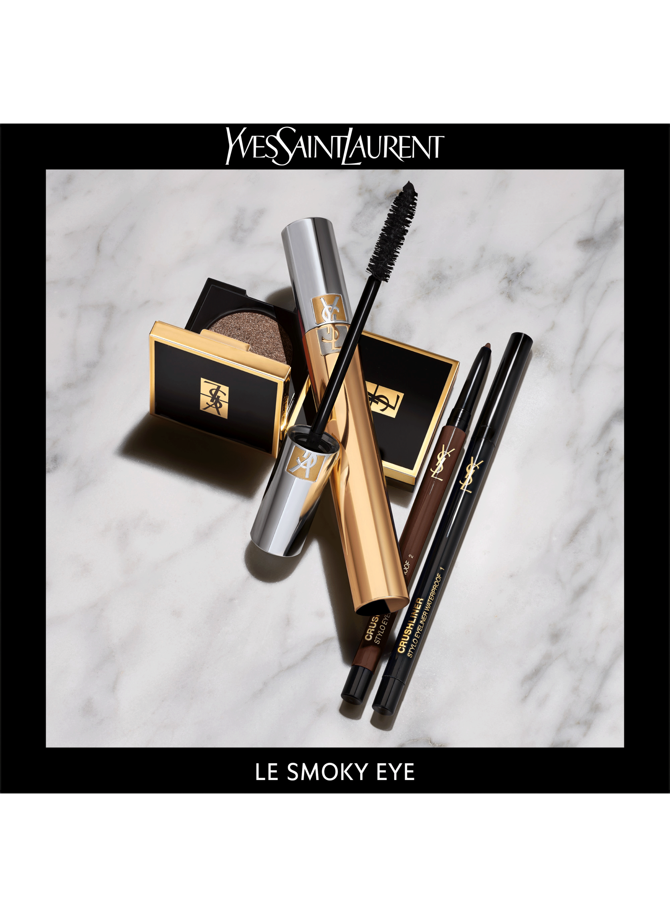 Crushliner crayon yeux YVES SAINT LAURENT N°1 noir intense