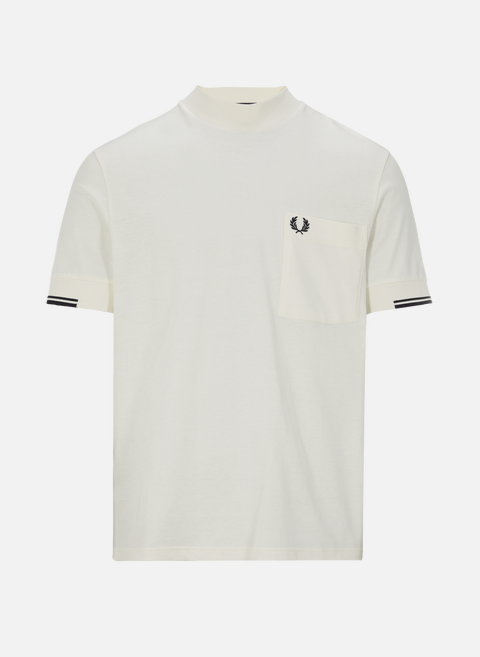 T-shirt en coton BeigeFRED PERRY 