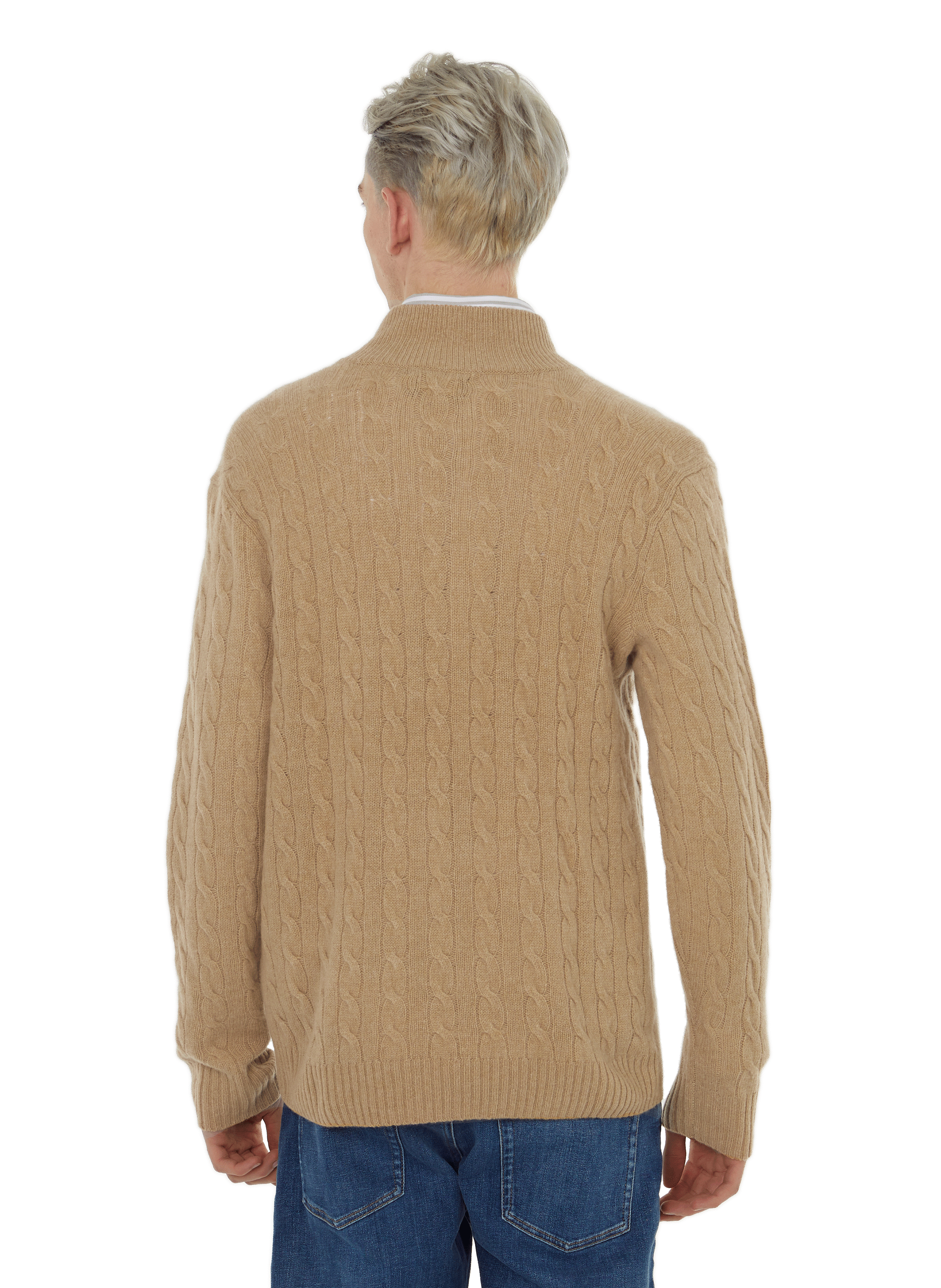 Pull en laine et cachemire POLO RALPH LAUREN Marron