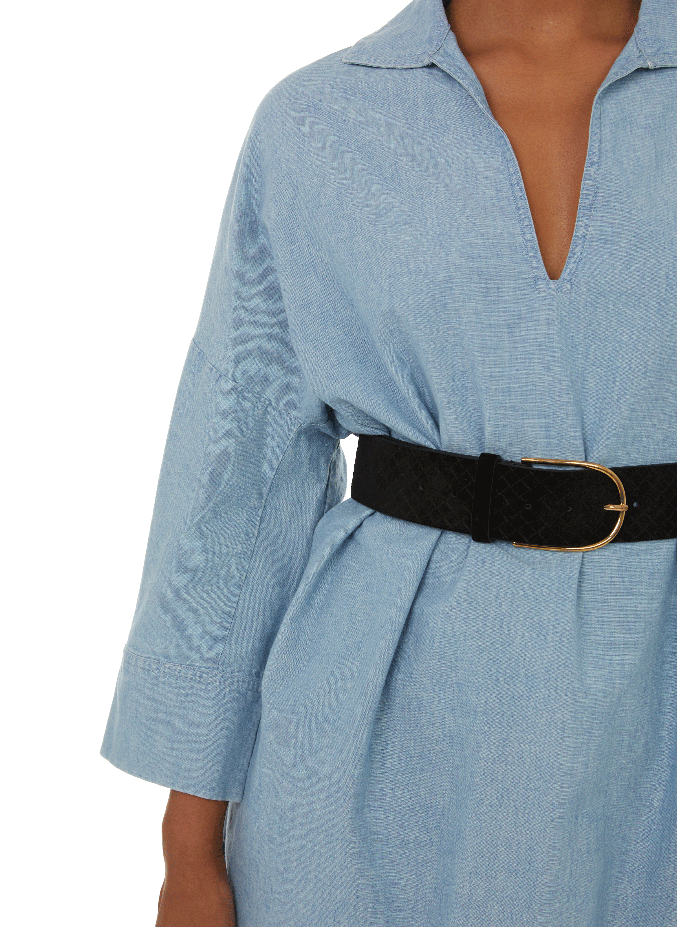 Ceinture large effet velours SAISON 1865 Noir