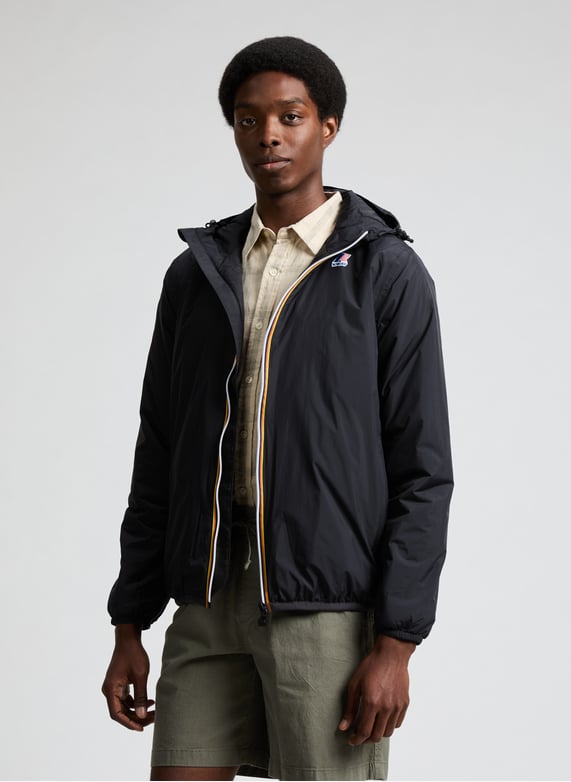 Blouson droit à capuche | Noir by K-WAY Blouson droit à capuche Noir