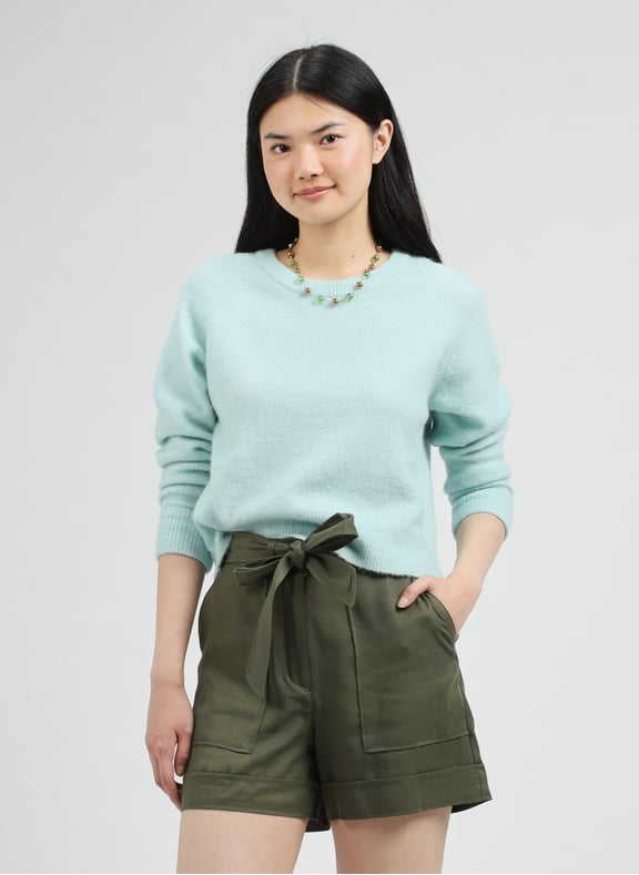 Pull uni en laine Vert by SAMSOE SAMSOE SAMSOE SAMSOE Pull uni en laine Vert