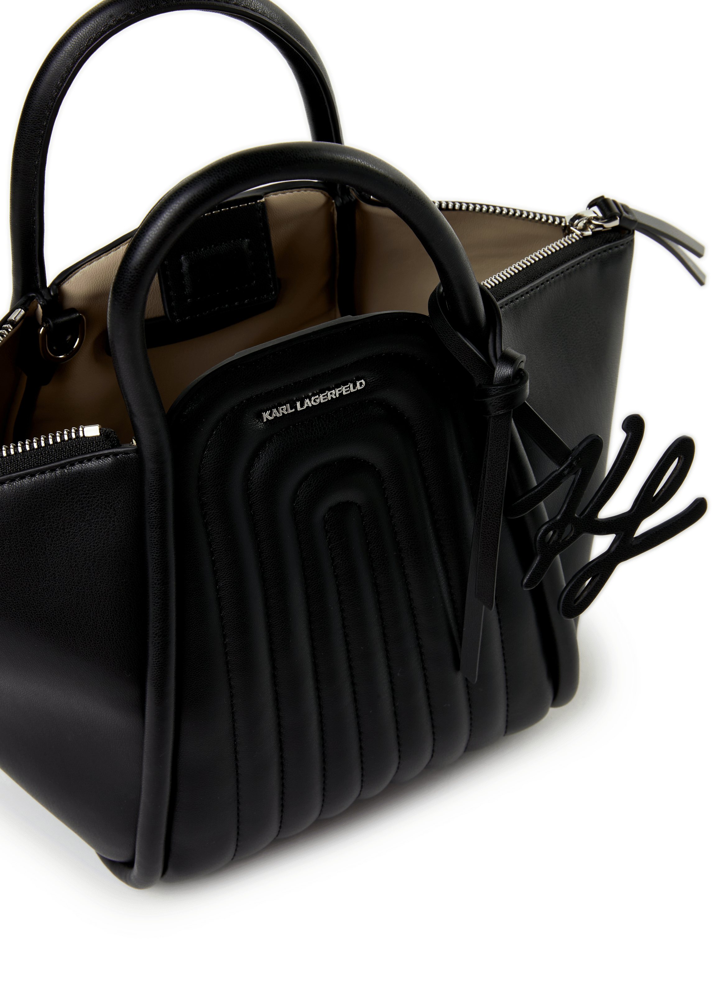 Sac à main matelassé KARL LAGERFELD Noir