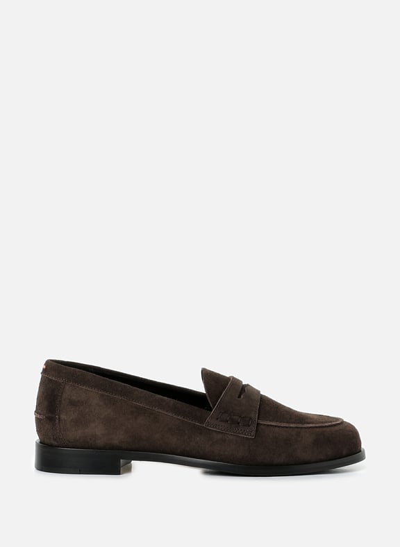 Oscar suede leather loafers Brown by AEYDE AEYDE Oscar suede leather loafers Brown