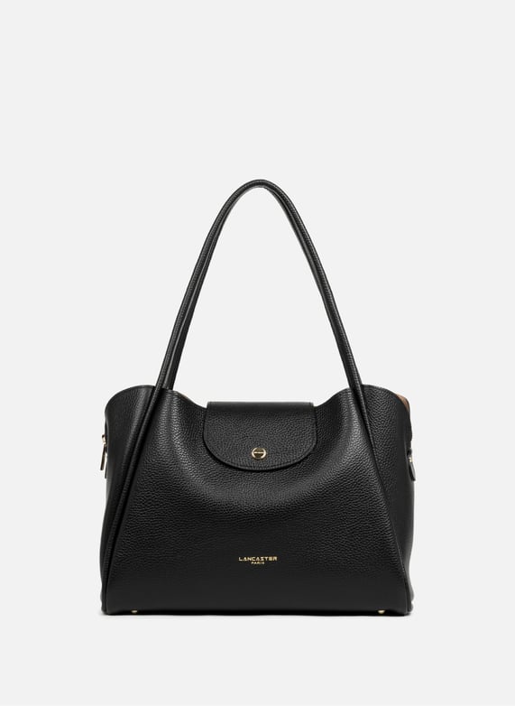 Sac cabas épaule - ida double | Noir by LANCASTER Sac cabas épaule - ida double Noir