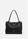 Sac cabas épaule - ida double | Noir by LANCASTER LANCASTER Sac cabas épaule - ida double | Noir