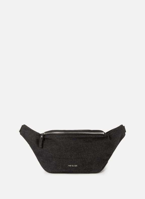 Sac banane Tracy en jean Gris by NAT & NIN NAT & NIN Sac banane Tracy en jean Gris