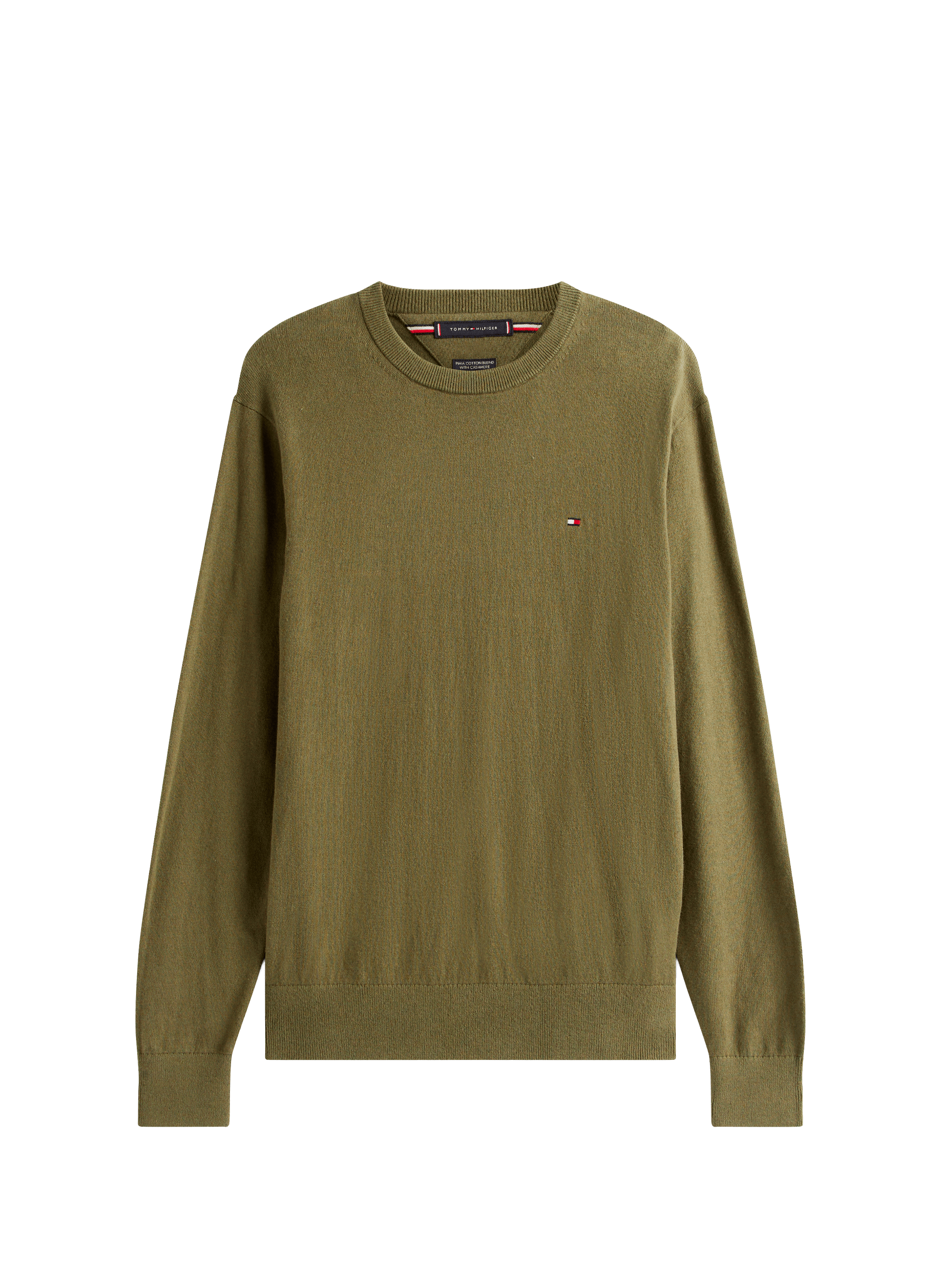 Cotton cable knit jumper TOMMY HILFIGER Green