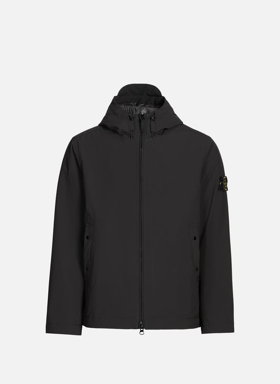 Veste droite à capuche Noir by STONE ISLAND STONE ISLAND Veste droite à capuche Noir