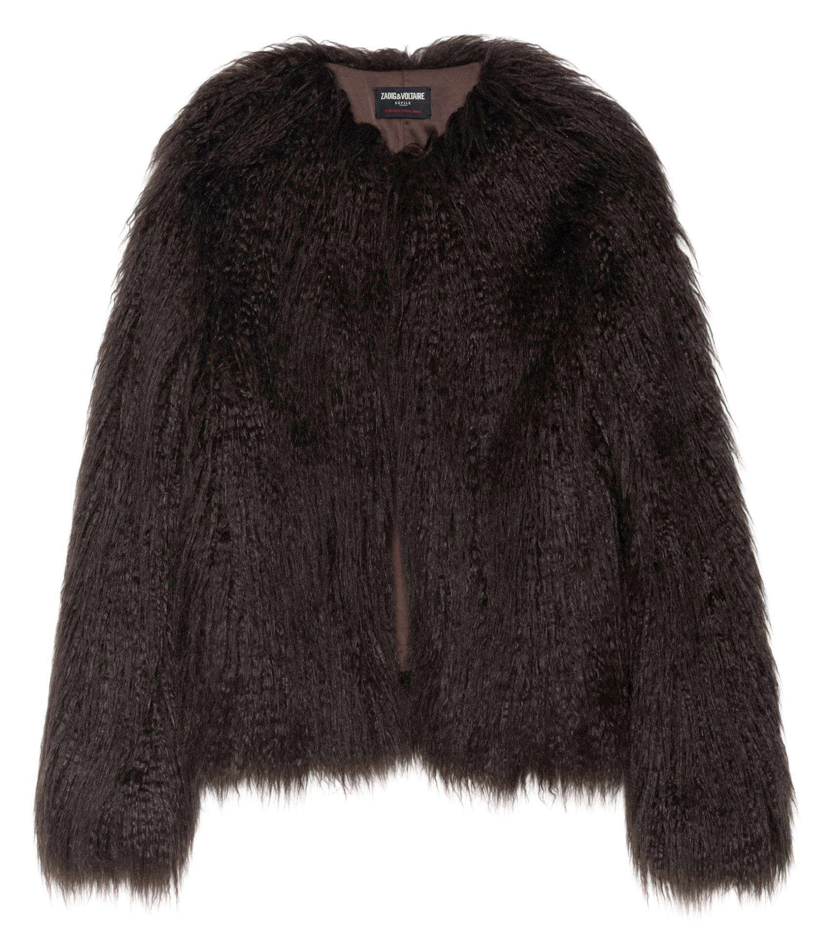 Manteau col rond freddie ZADIG&VOLTAIRE Marron