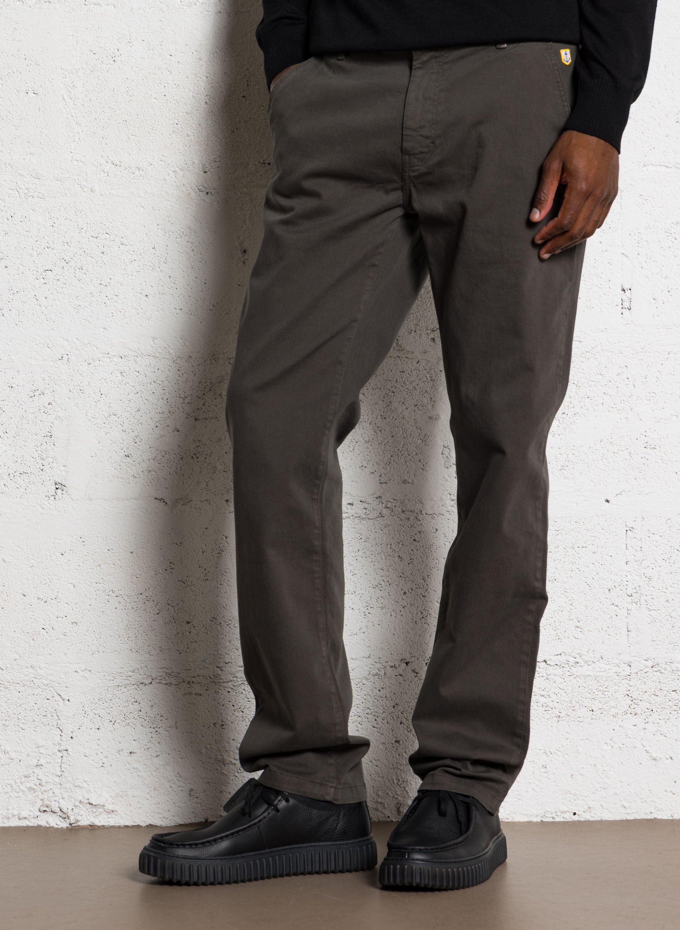 Pantalon chino uni en coton mélangé heritage ARMOR-LUX Kaki