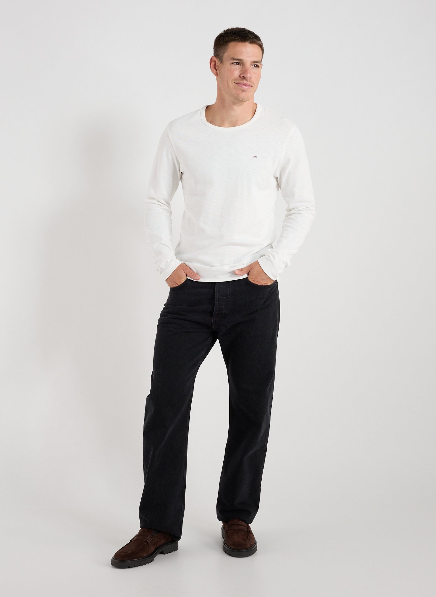 Classic Cotton T-Shirt EDEN PARK Beige