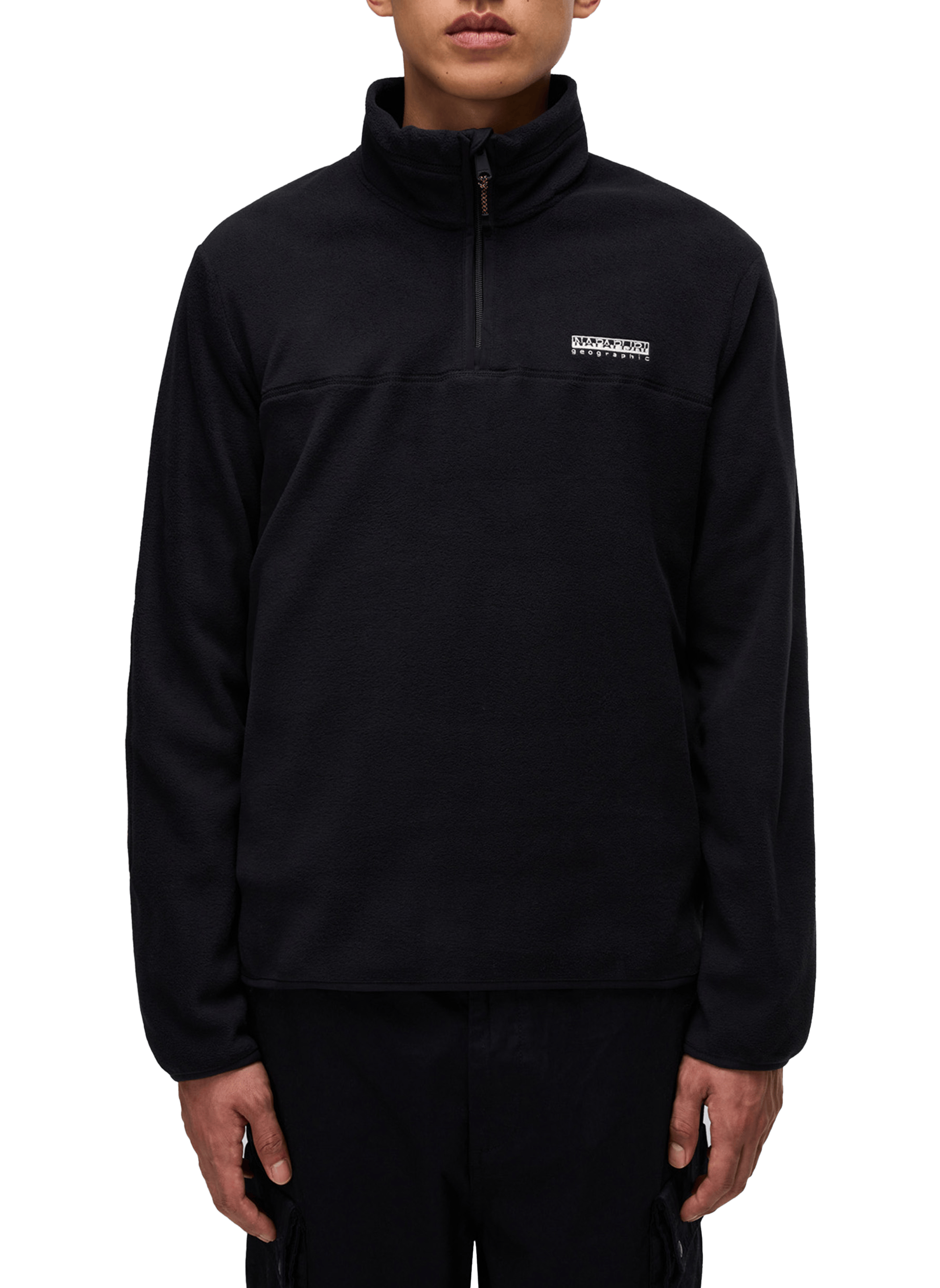 NAPAPIJRI Straight high-neck polar fleece Black