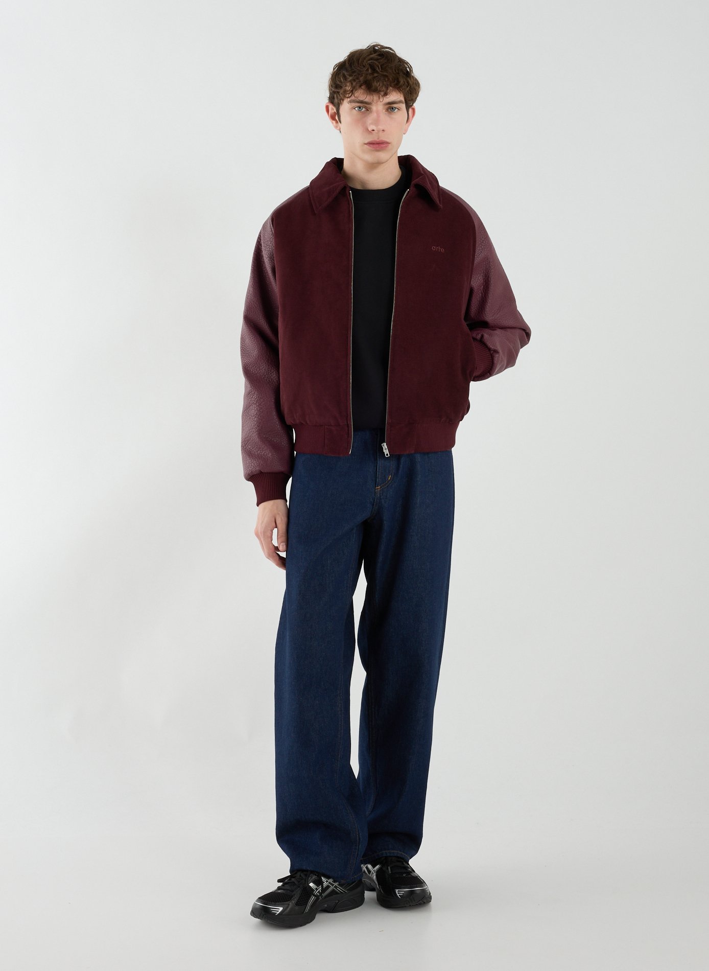 Loose-fit jacket with classic collar ARTE ANTWERP Red
