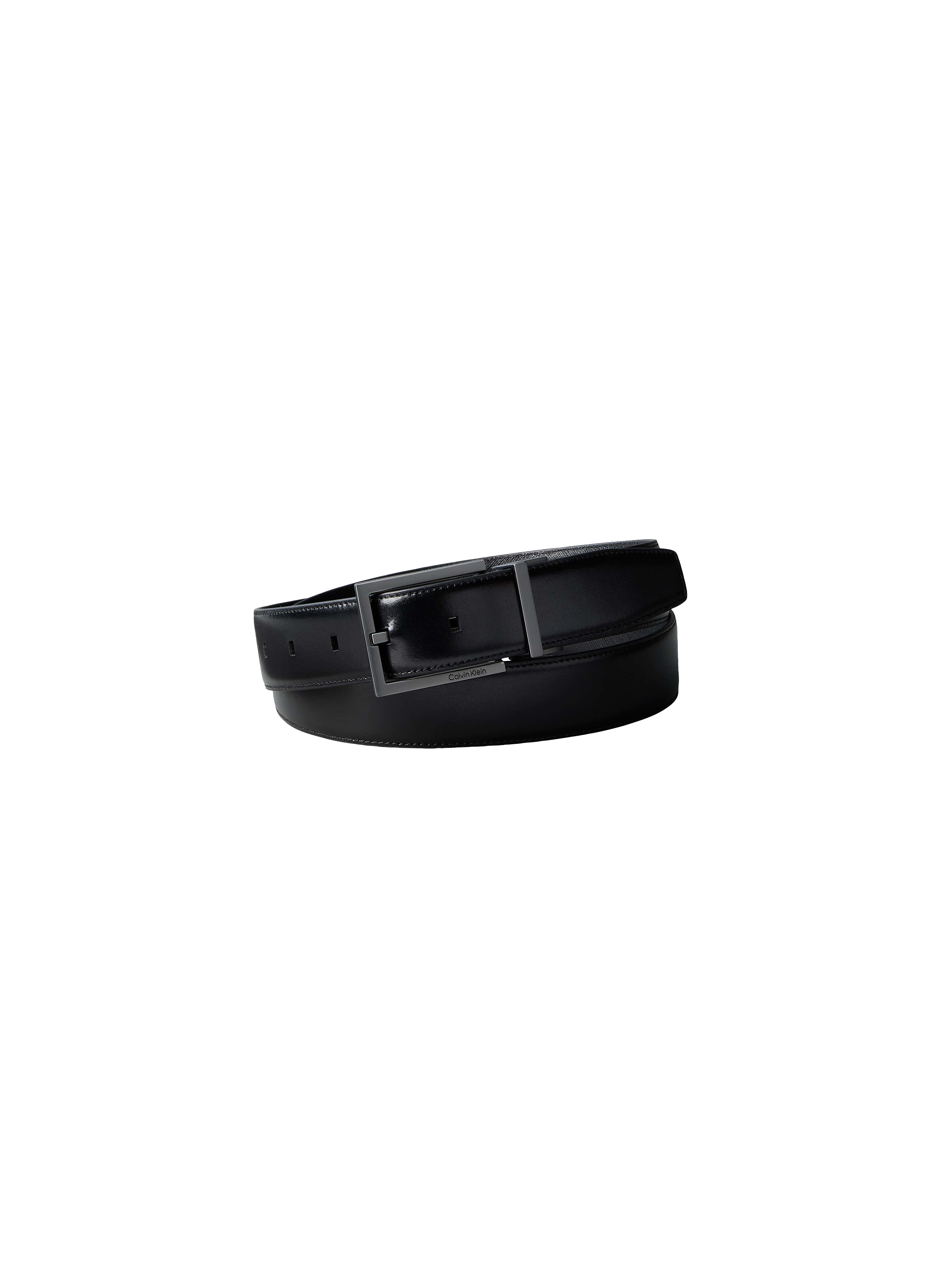 Ceinture à ardillon en cuir CALVIN KLEIN Noir
